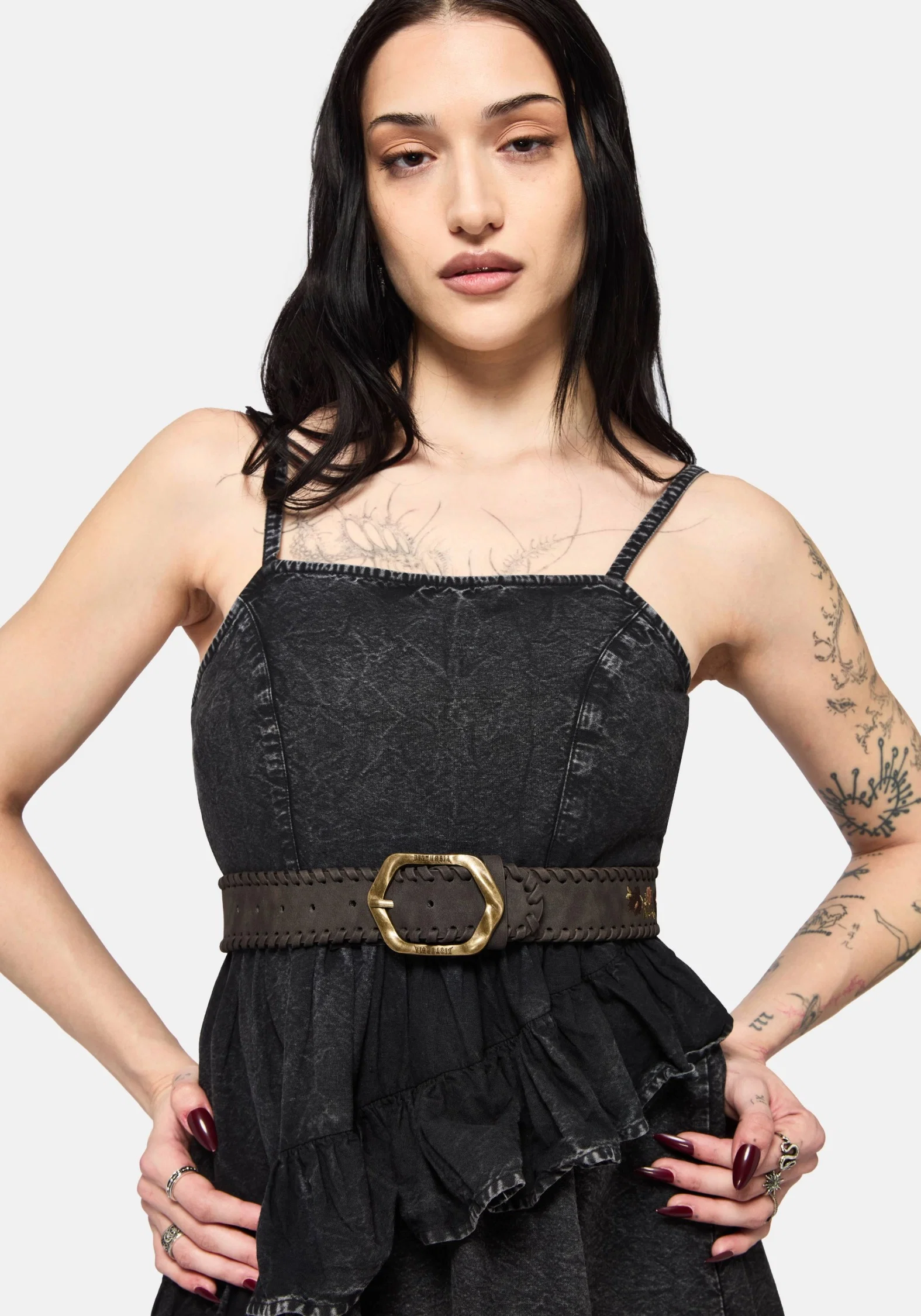 Nettle Whipstitch Floral Embroidered Belt - Image 4