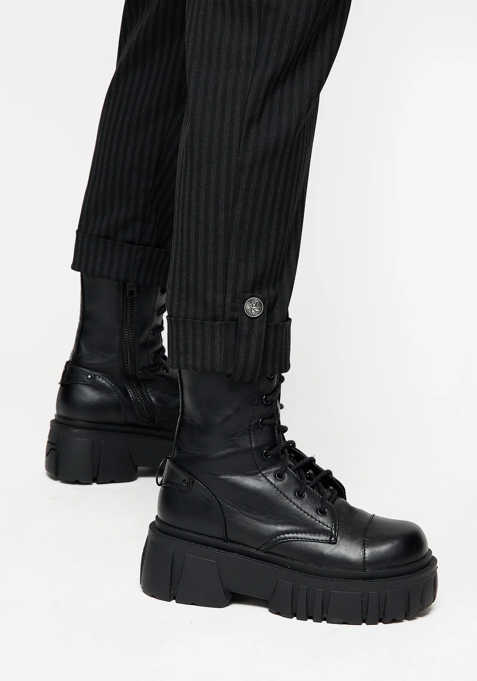 Nevermore Pinstripe Tailored Trousers - Image 5