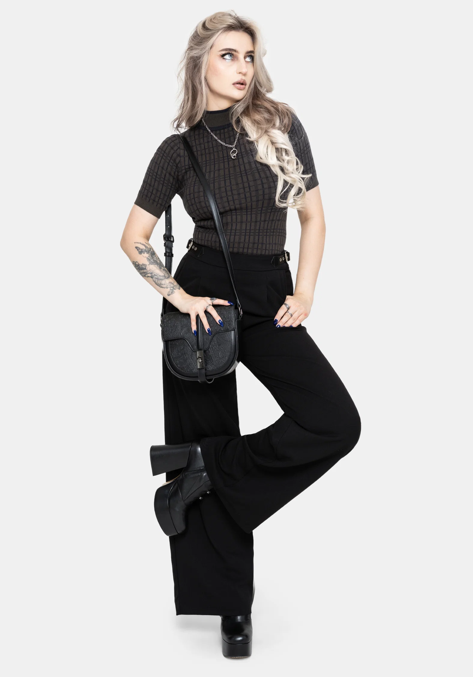 Nightingale Buckle Wide Leg Trousers - Image 4