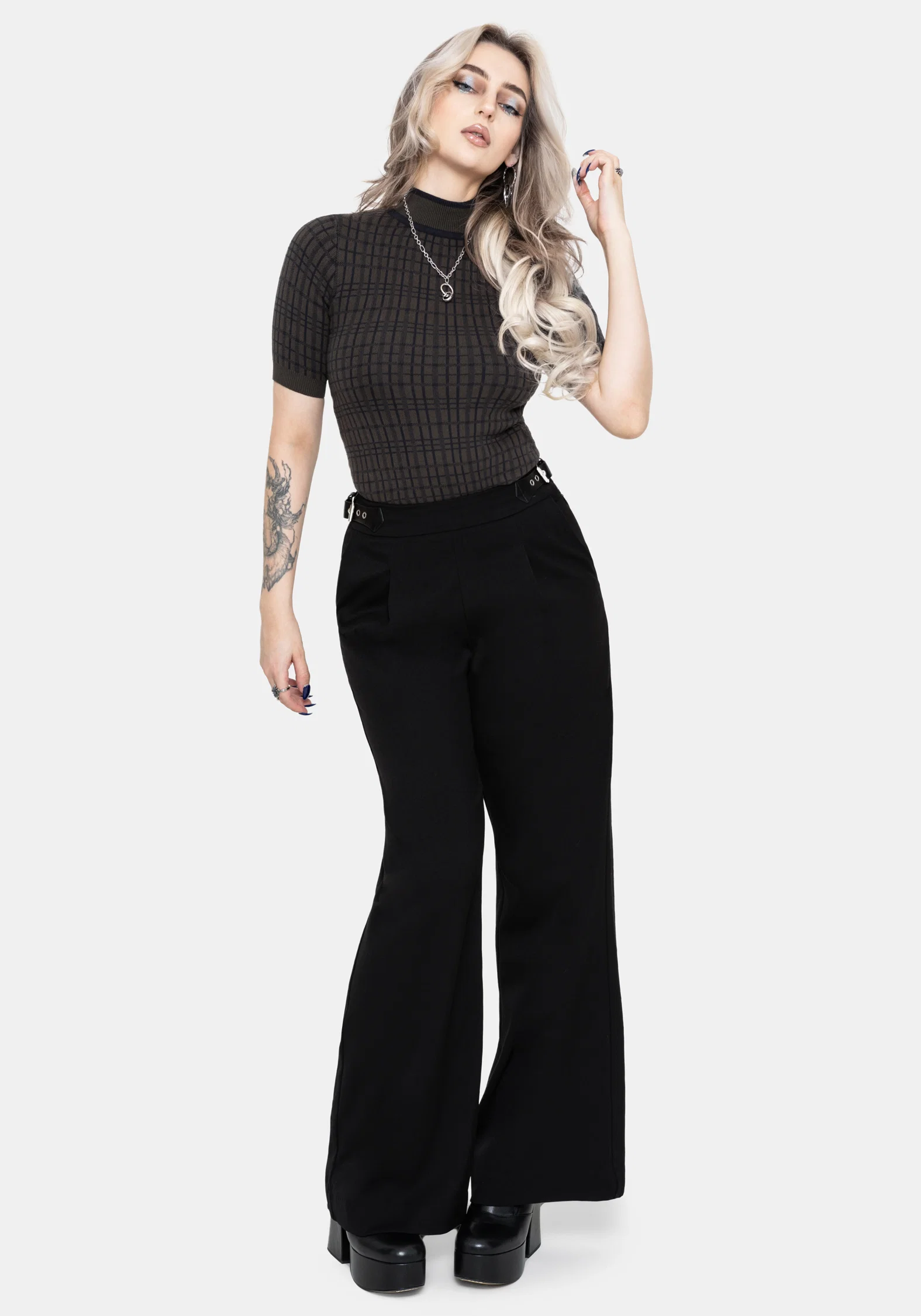 Nightingale Buckle Wide Leg Trousers - Image 6