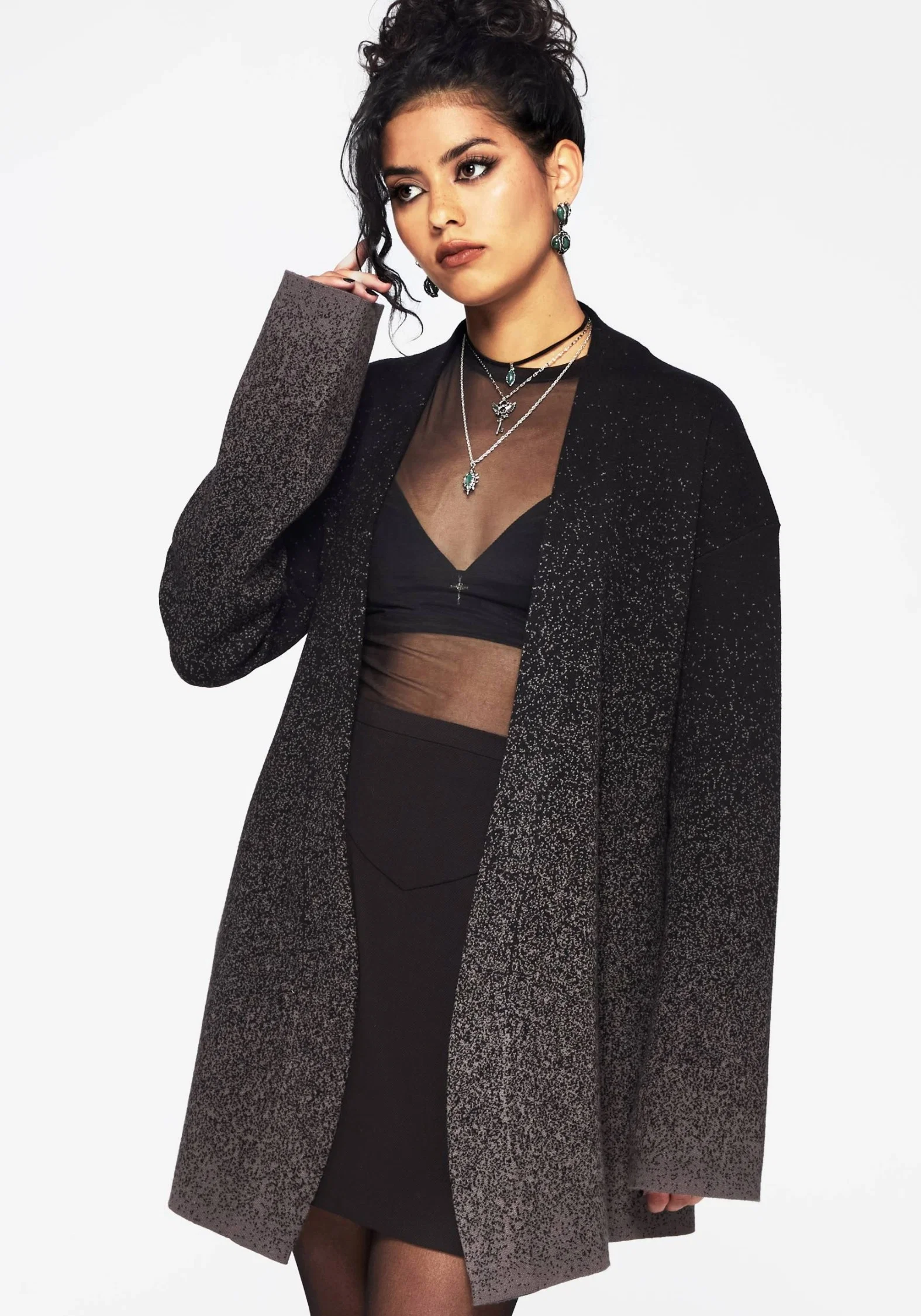 Nightjar Ombre Tie Wrap Cardigan - Image 2