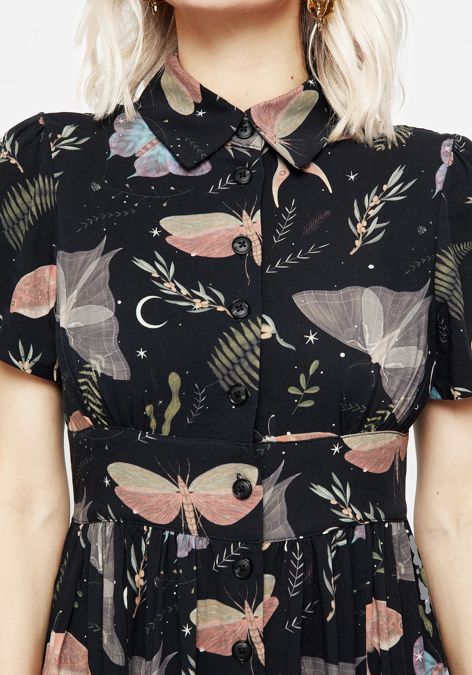 Nightmoth Midi Shirt Dress - Image 2
