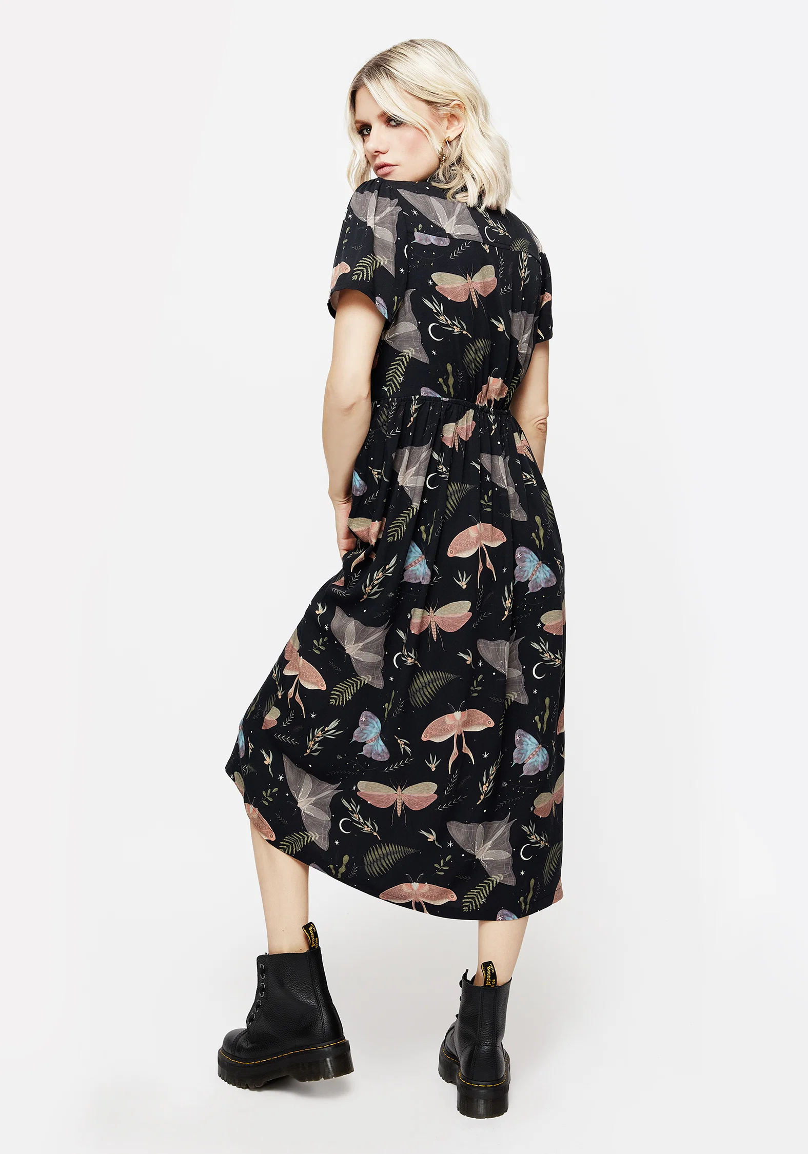 Nightmoth Midi Shirt Dress - Image 3