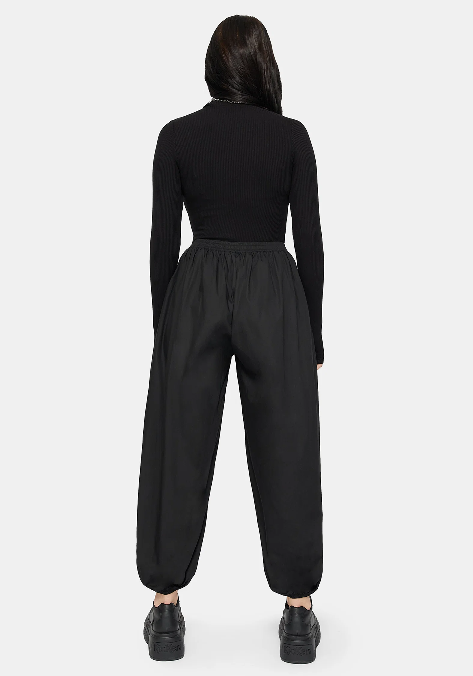 Nirah Embroidered Black Balloon Trouser - Image 3