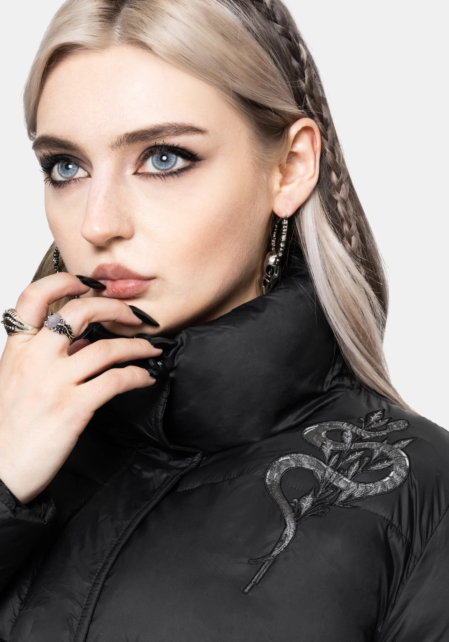 Nirah Embroidered Padded Jacket - Image 2