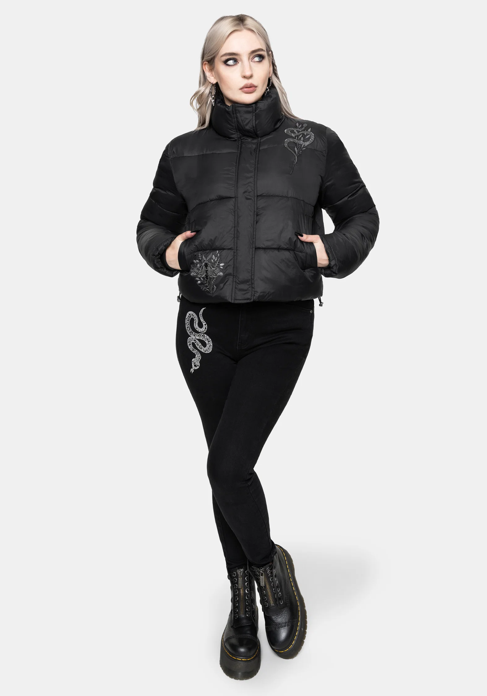 Nirah Embroidered Padded Jacket - Image 5