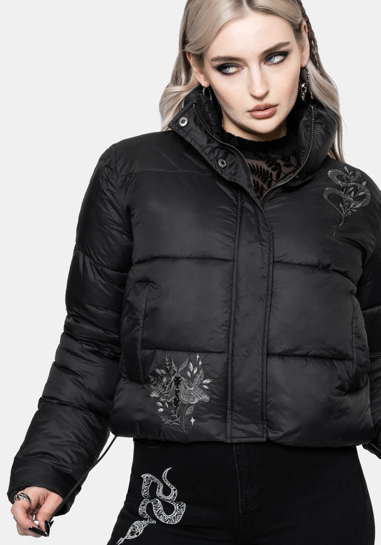 Nirah Embroidered Padded Jacket - Image 7
