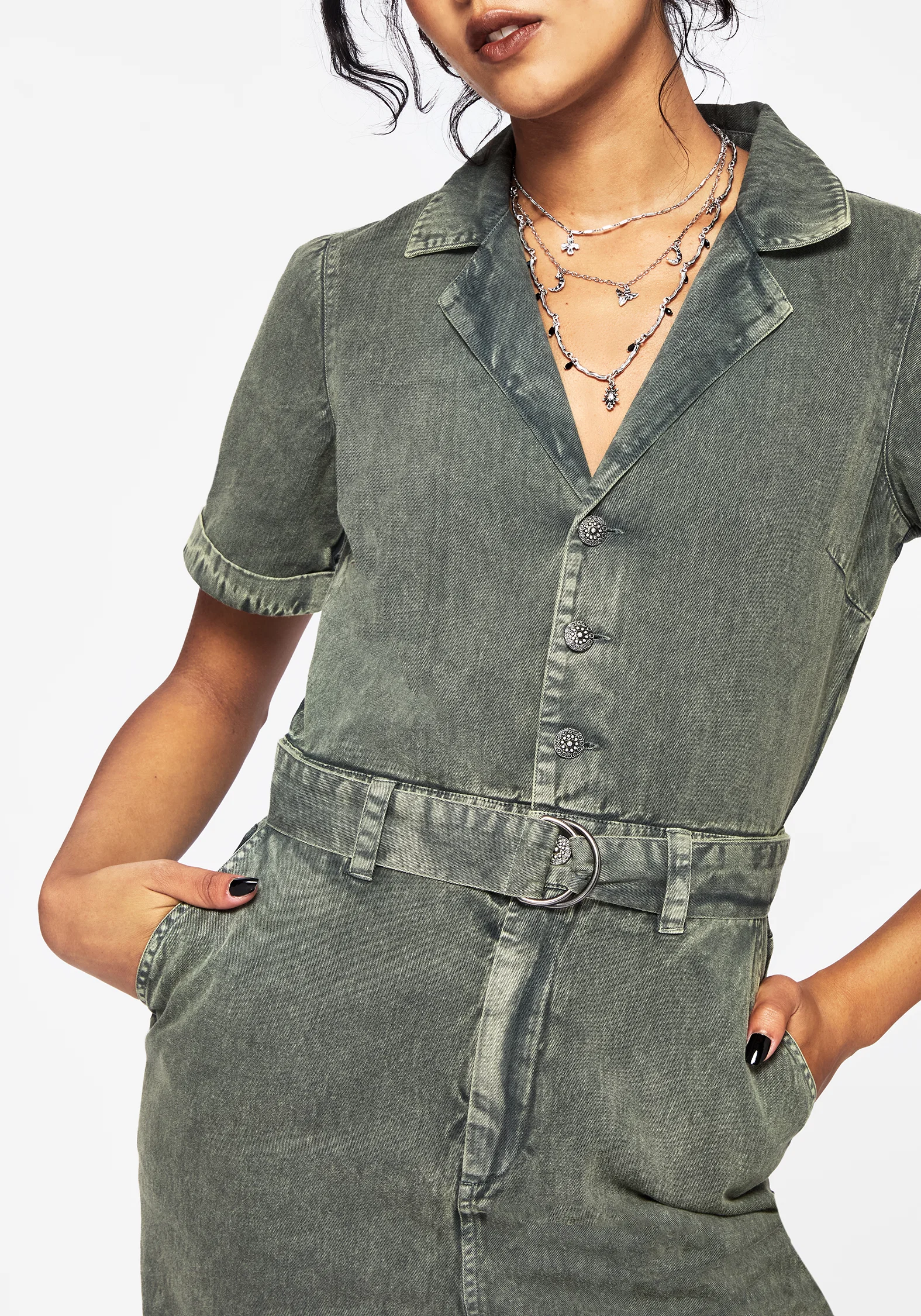 Nuit Cotton Moon Phase Embroidered Jumpsuit - Image 5