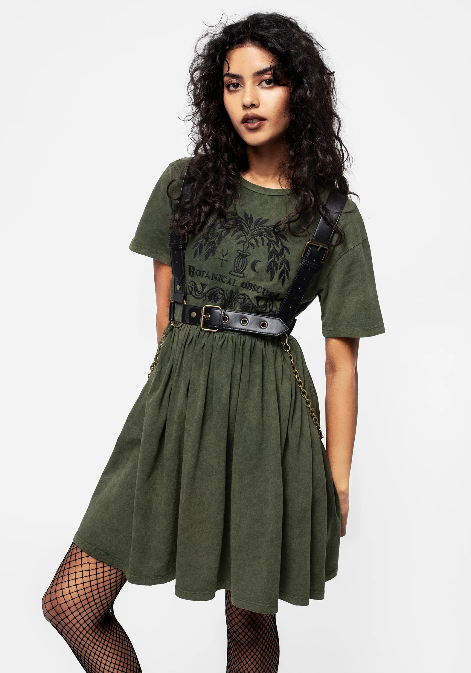 Obscura Graphic Print Mini Skater Dress - Image 5