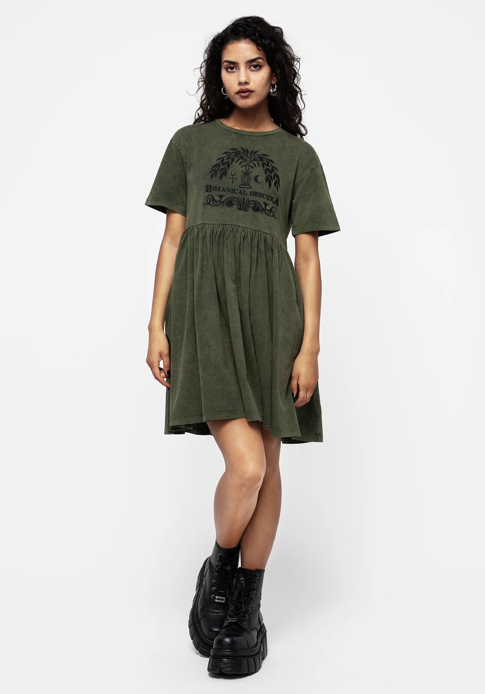 Obscura Graphic Print Mini Skater Dress - Image 6