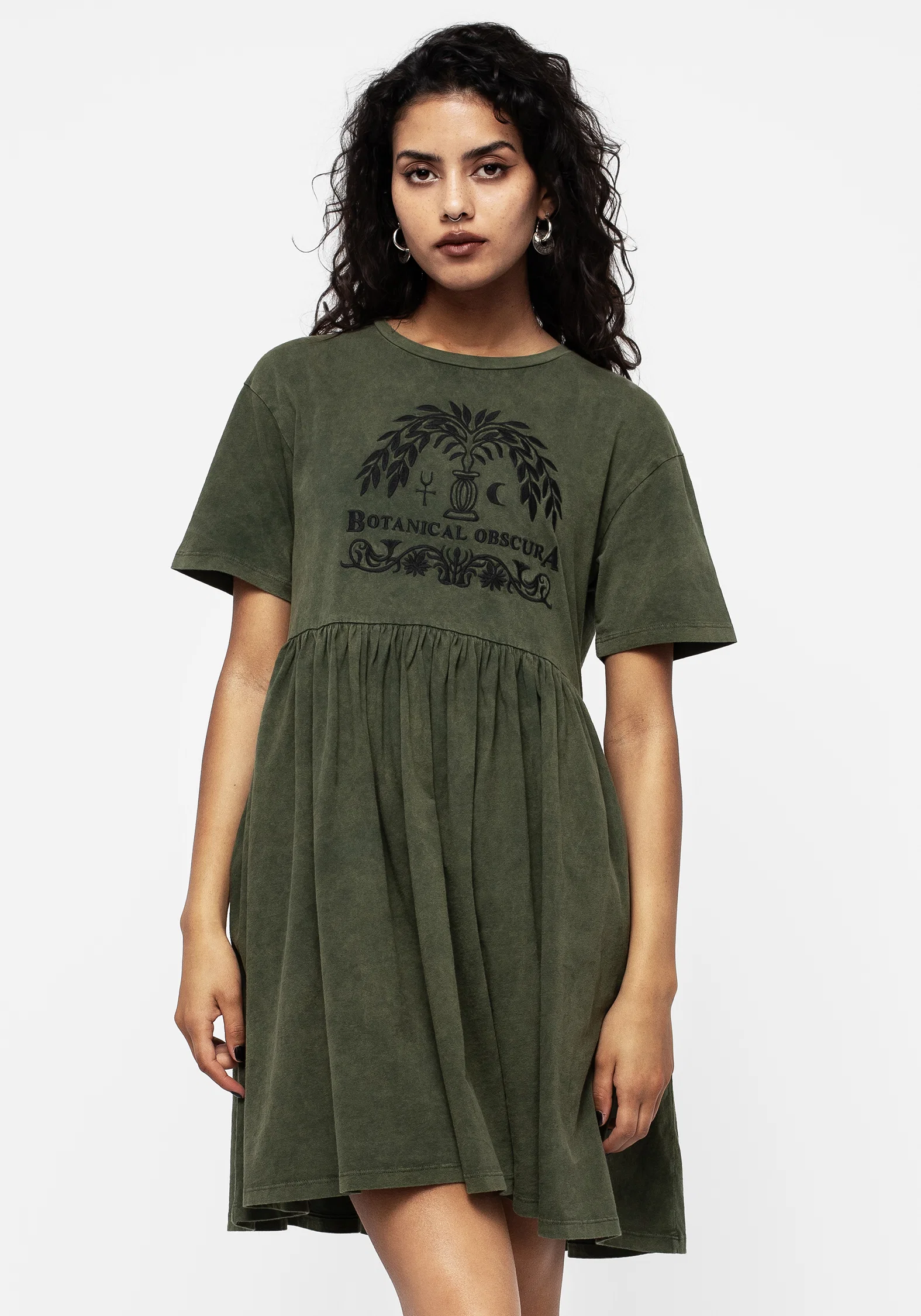 Obscura Graphic Print Mini Skater Dress - Image 7