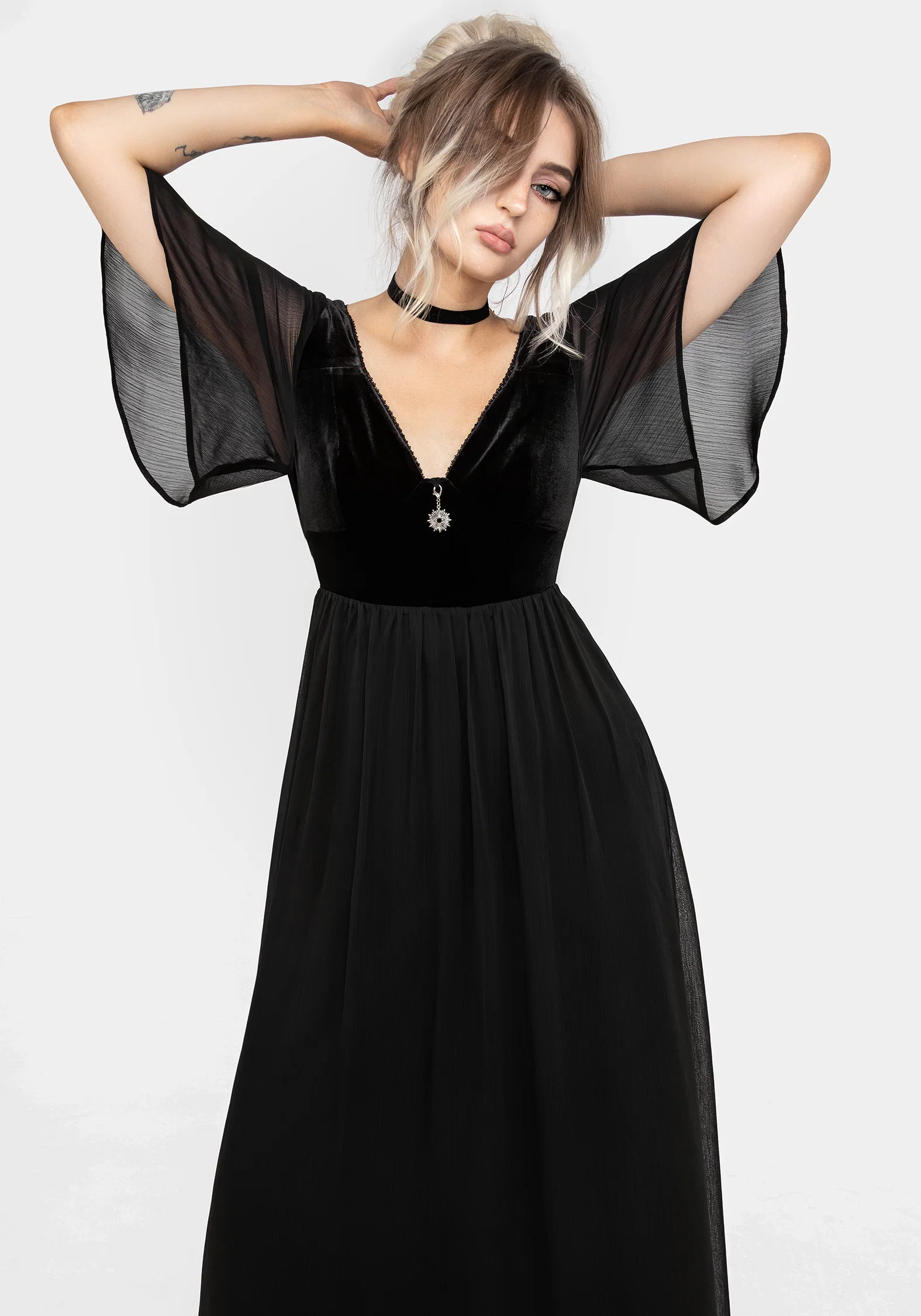 Oculist Chiffon Maxi Dress - Image 4