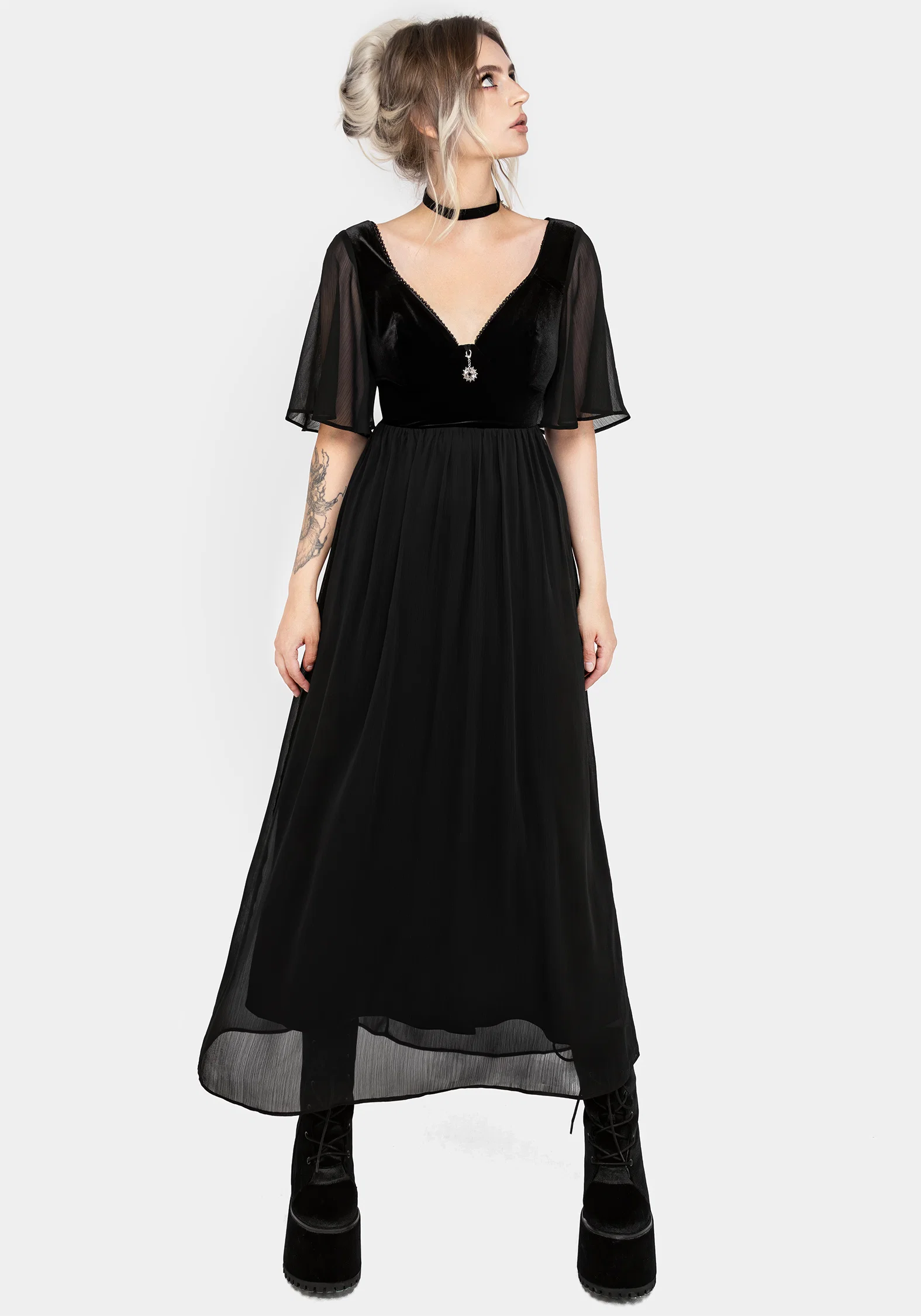 Oculist Chiffon Maxi Dress - Image 5