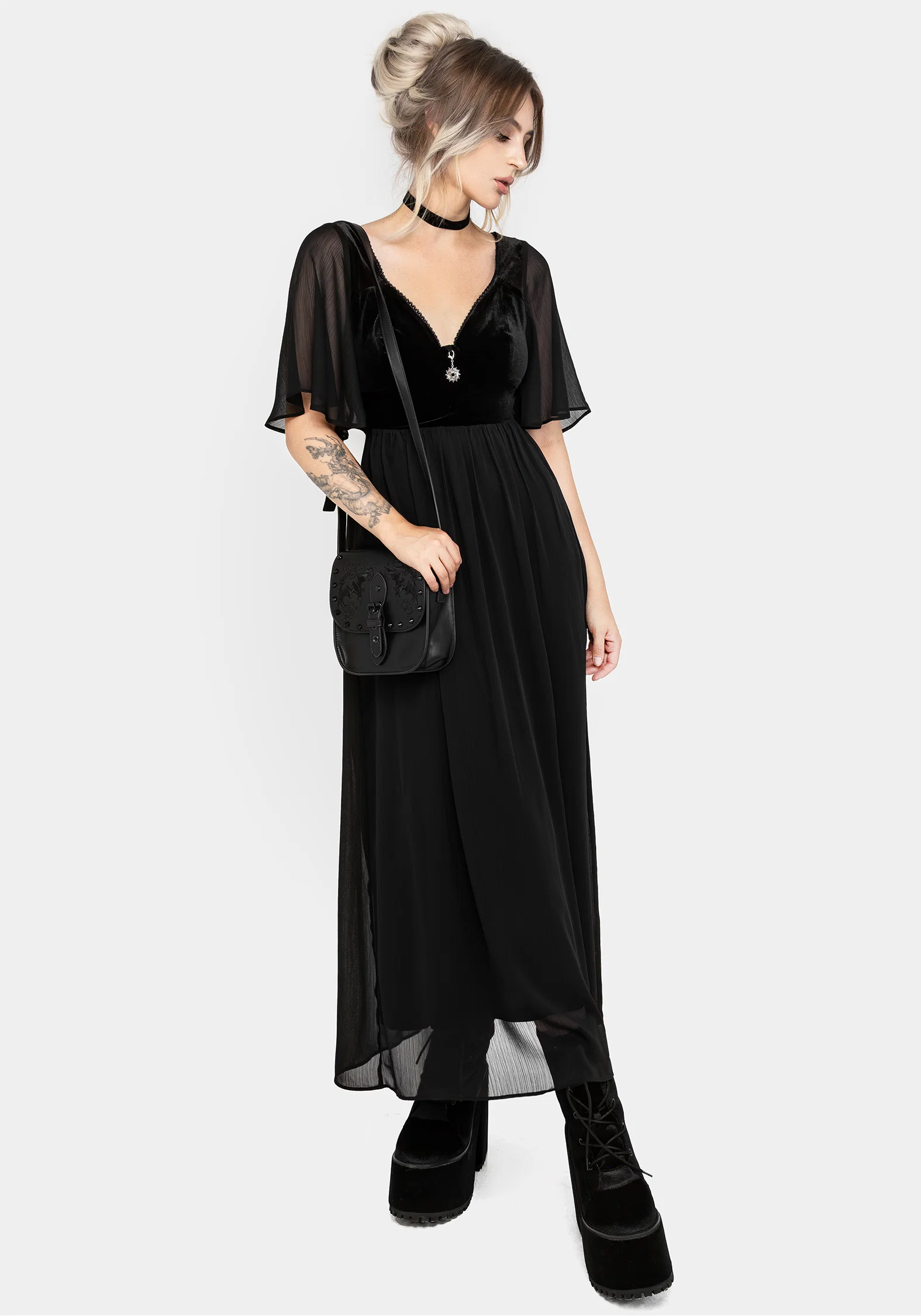 Oculist Chiffon Maxi Dress - Image 8