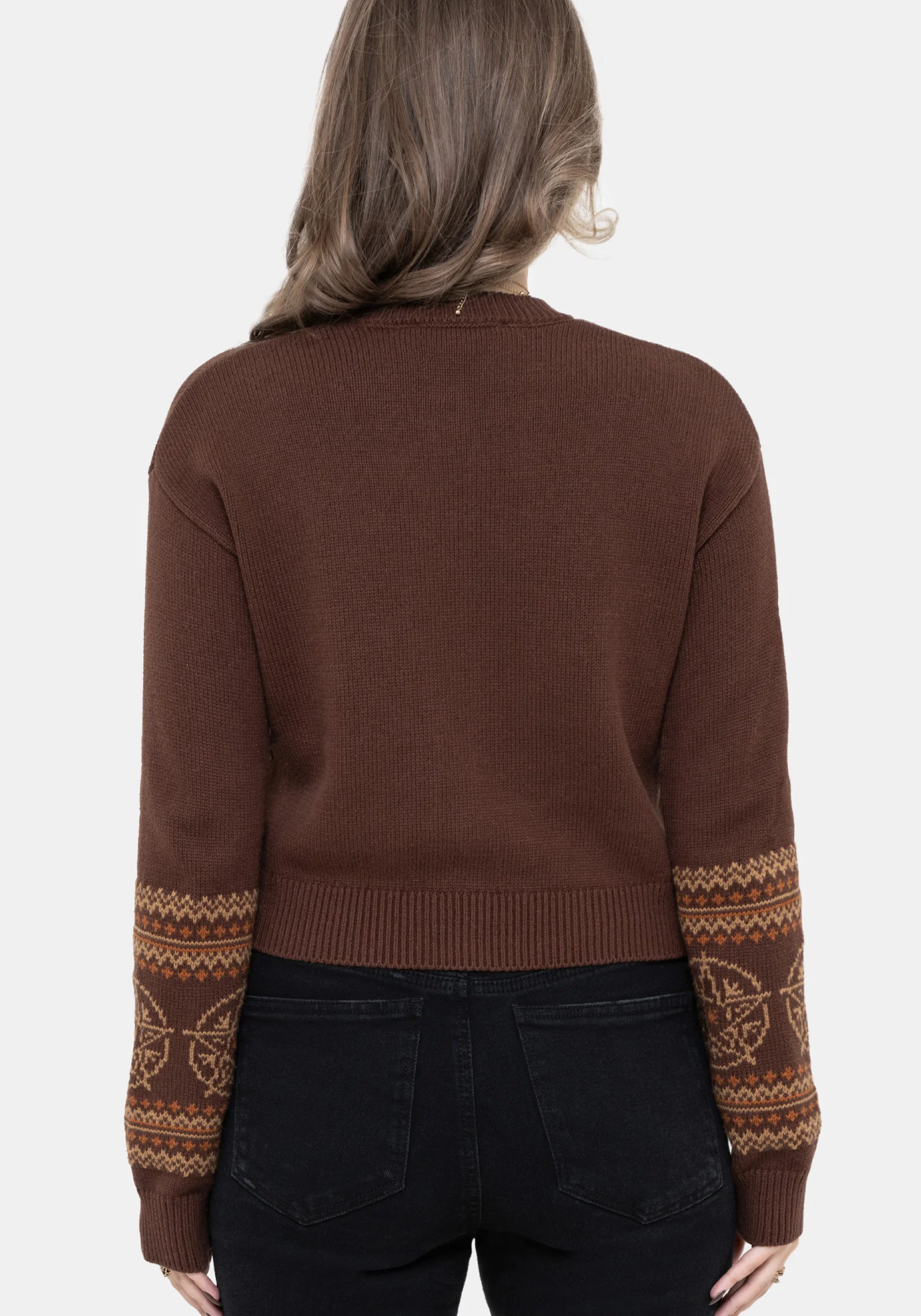 Olympia Pentagram Fairisle Knit Cardigan - Image 3