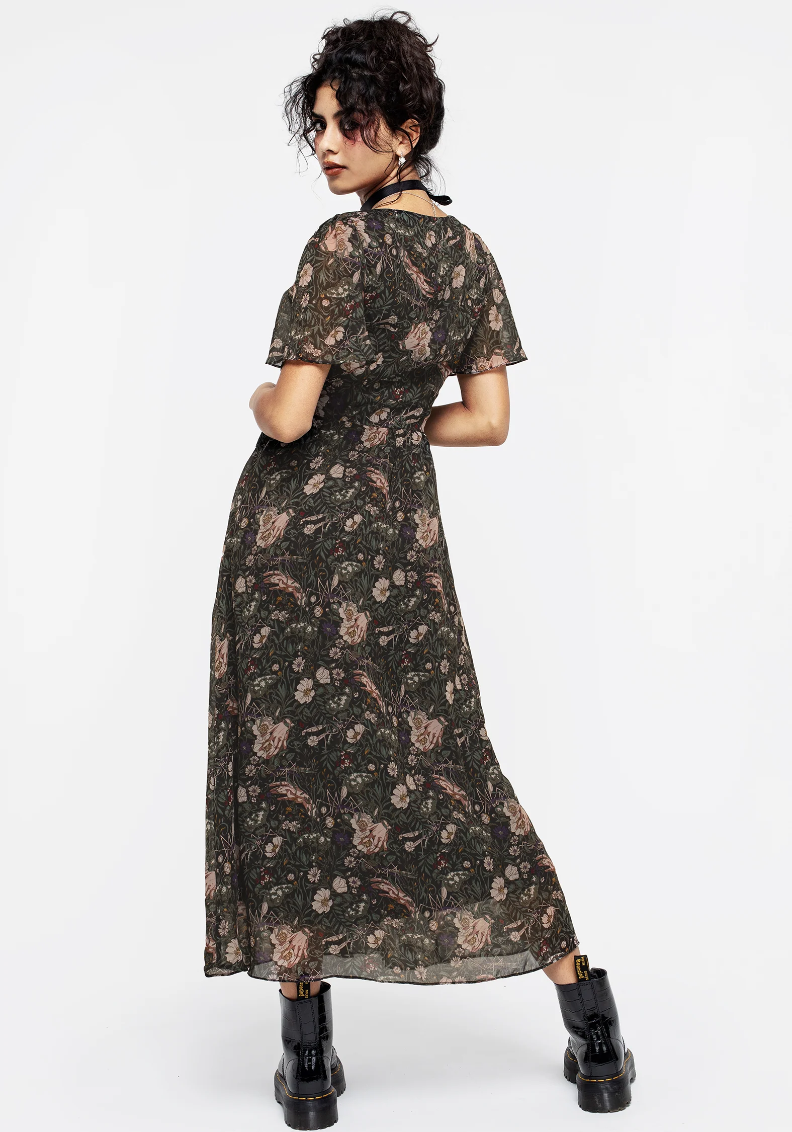 Ophelia Chiffon Midaxi Dress - Image 3