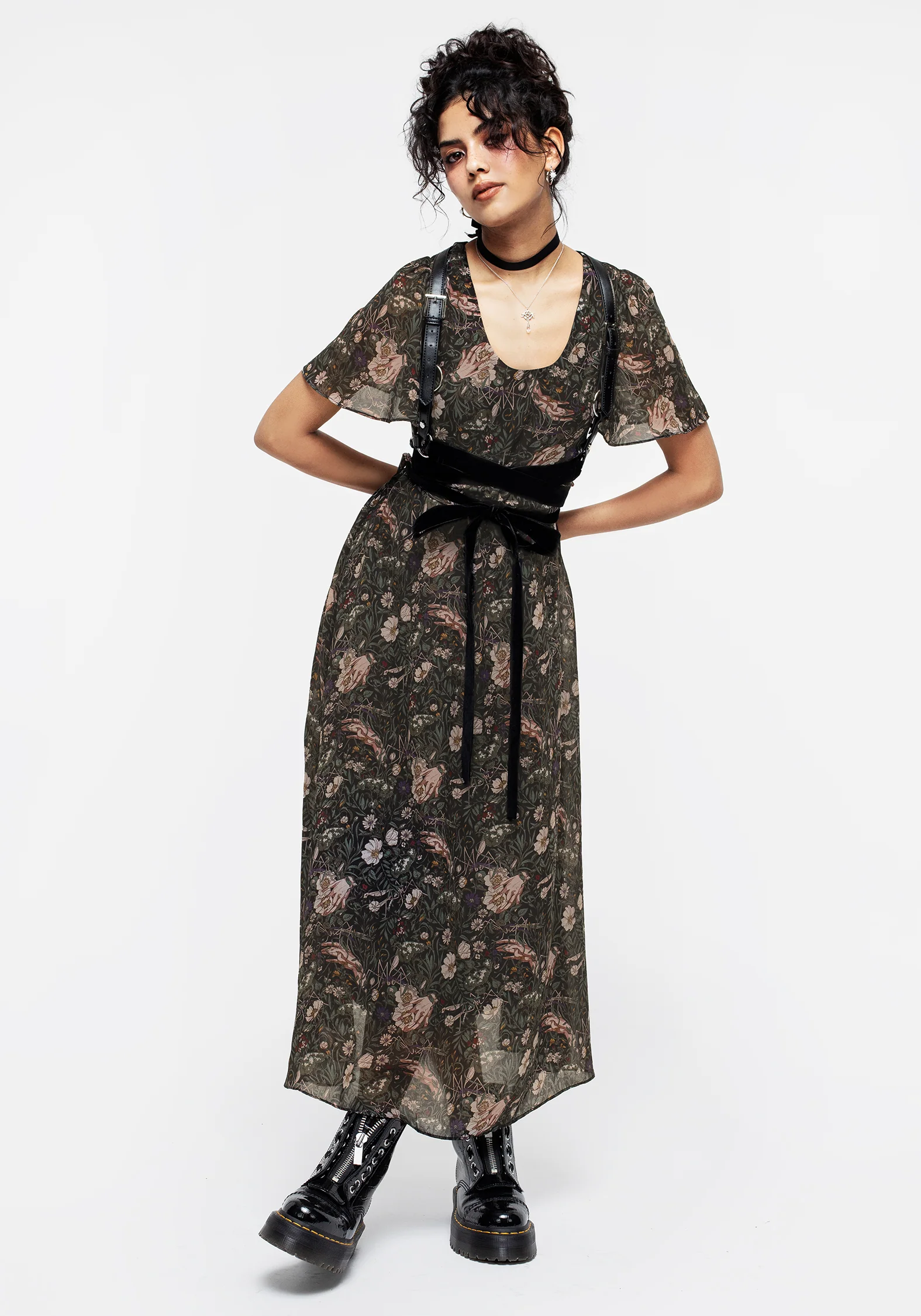 Ophelia Chiffon Midaxi Dress - Image 5