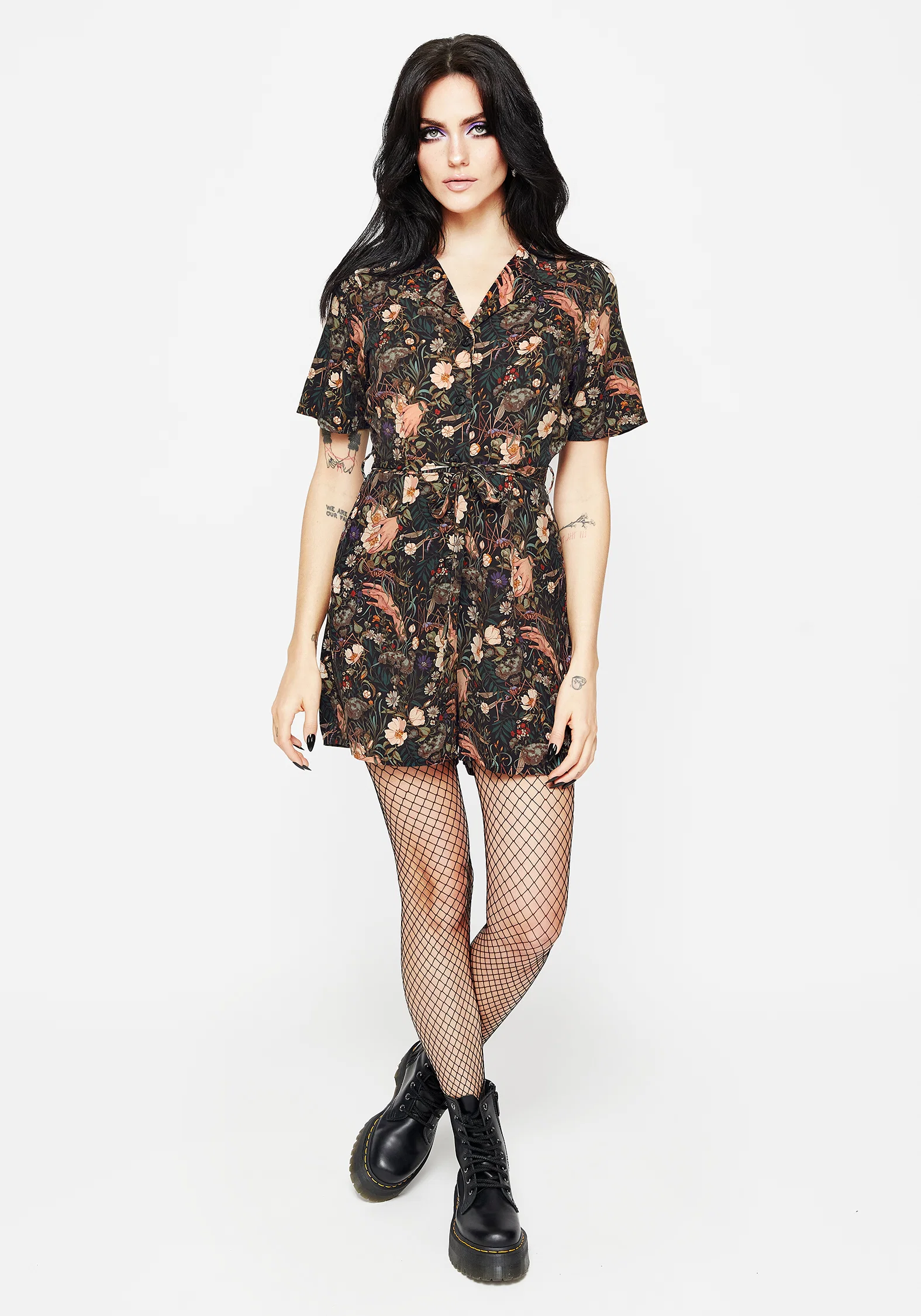 Ophelia Viscose Button Up Playsuit - Image 4