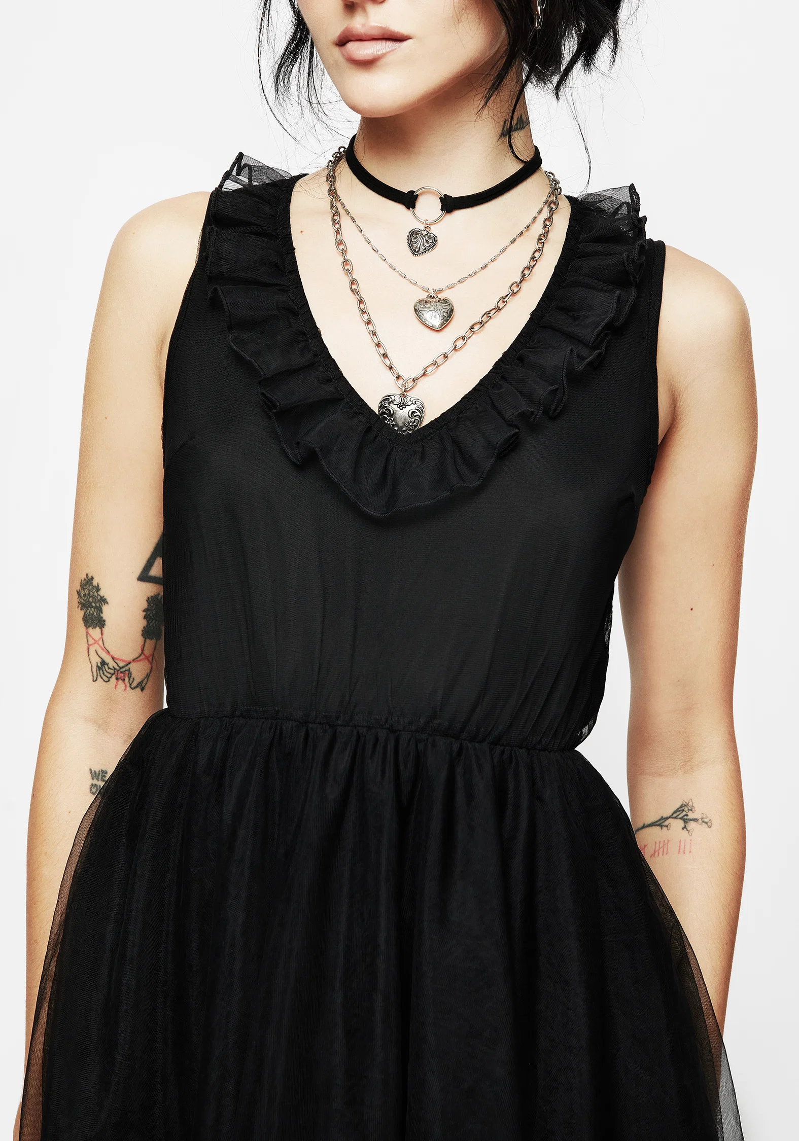 Opus Layered Tulle Apron Maxi Dress - Image 2