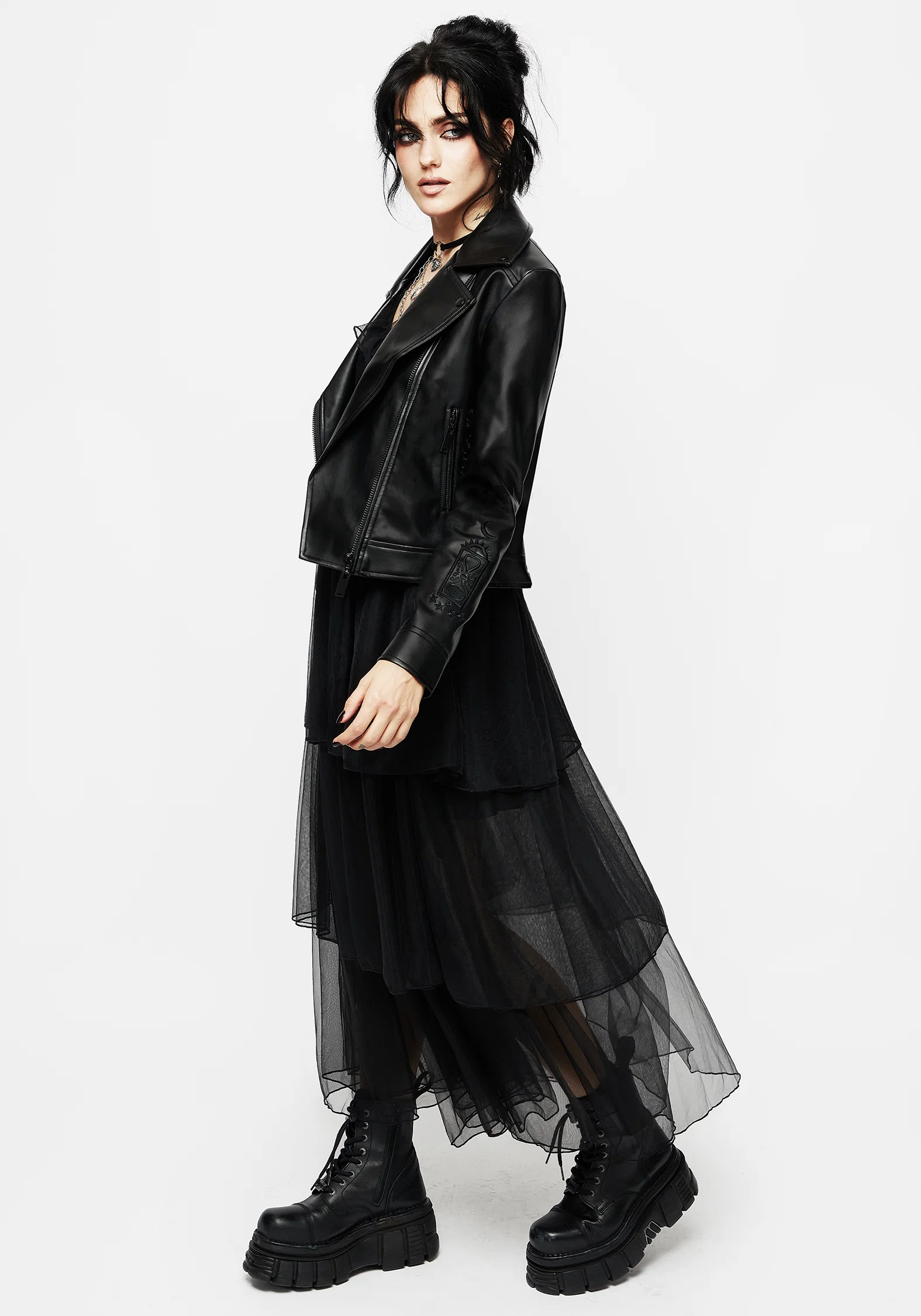 Opus Layered Tulle Apron Maxi Dress - Image 8