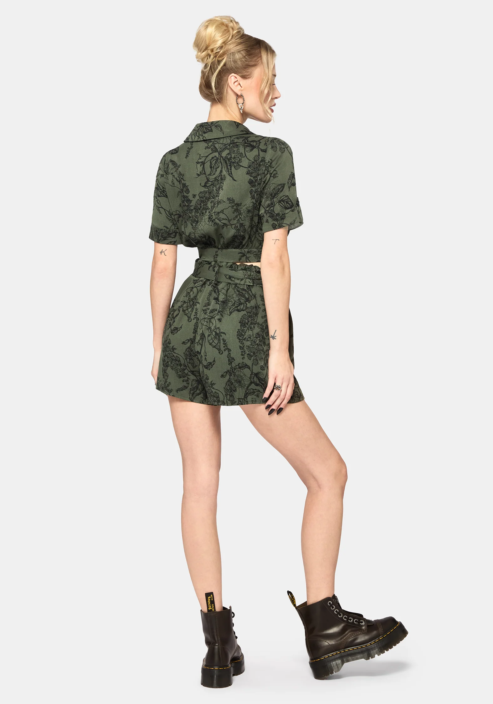 Orla Foxglove Potion Tie Waist Short - Image 3