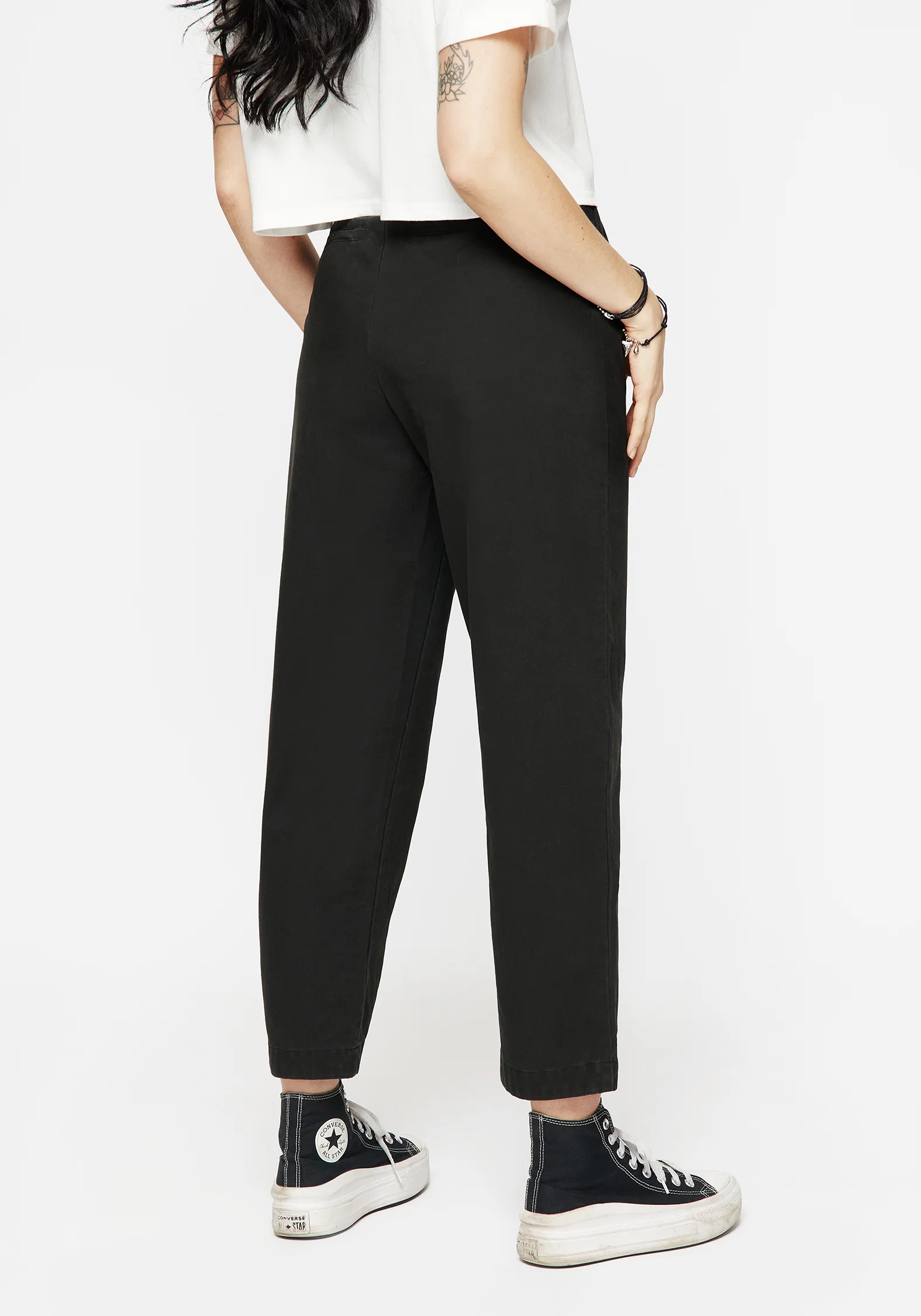 Osteomancy Washed Cotton Tapered Trousers - Image 3