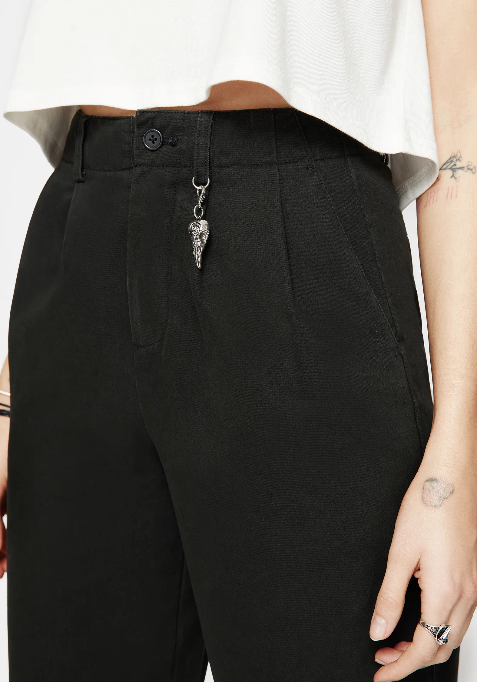 Osteomancy Washed Cotton Tapered Trousers - Image 5