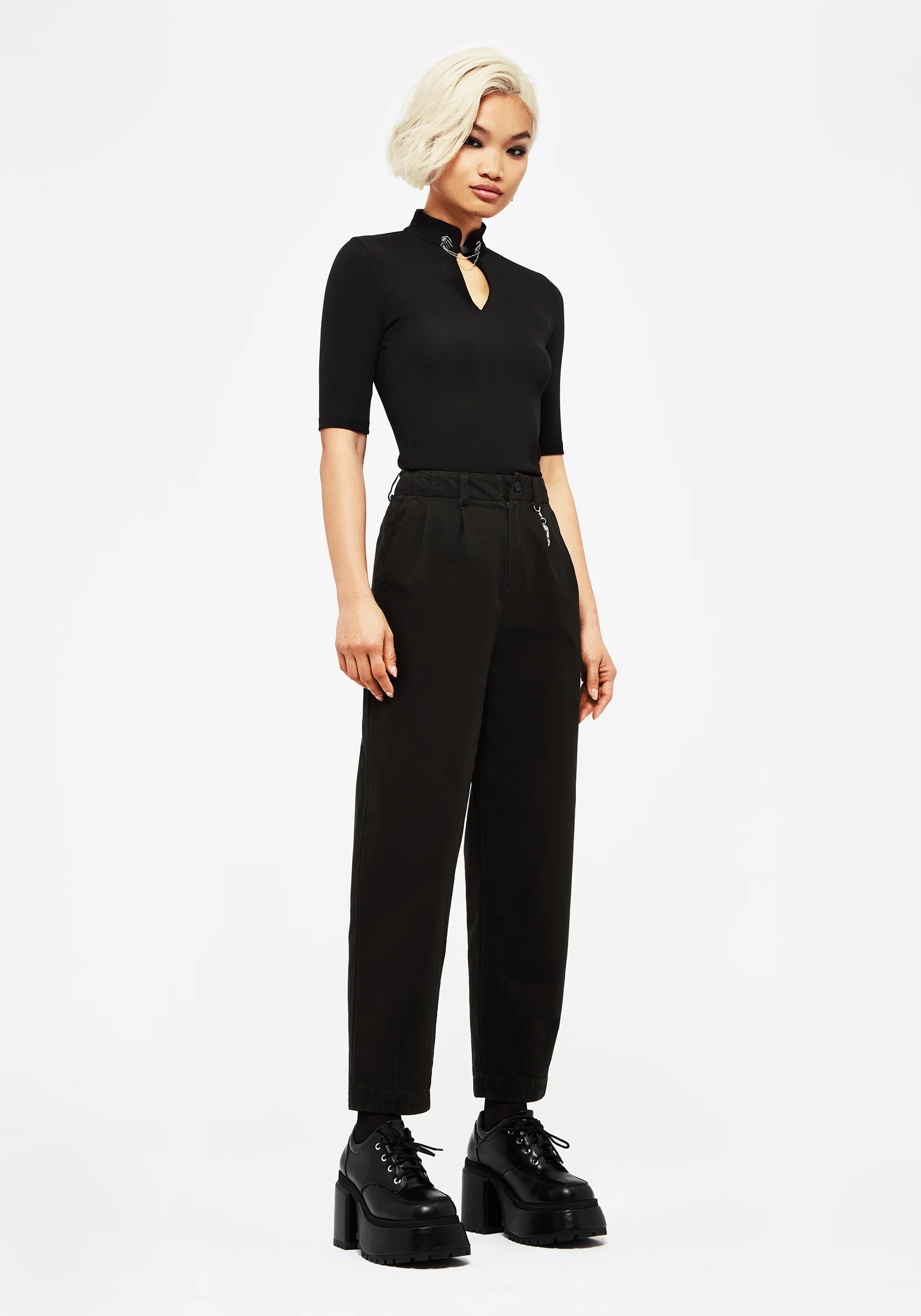 Osteomancy Washed Cotton Tapered Trousers - Image 7