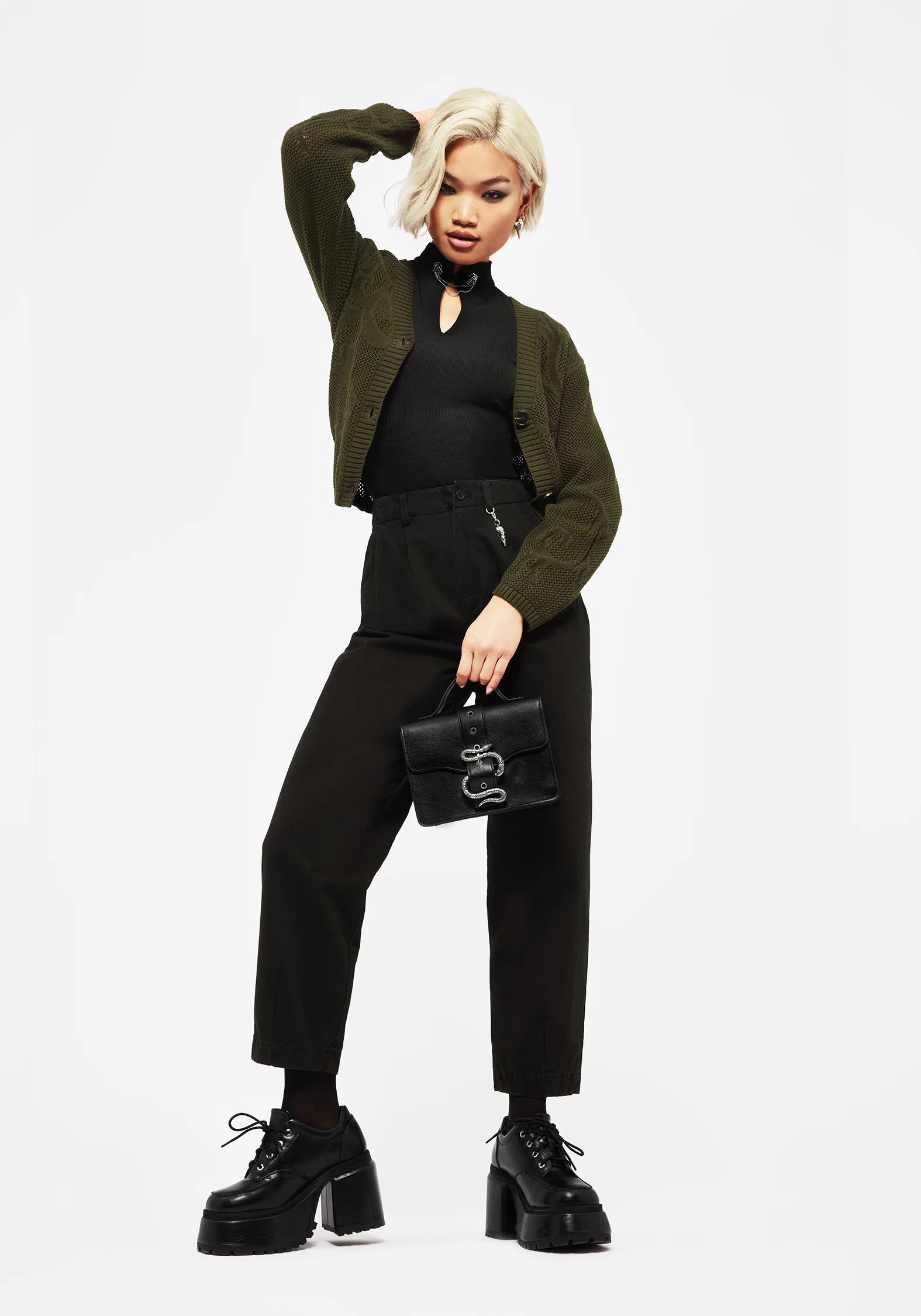 Osteomancy Washed Cotton Tapered Trousers - Image 8