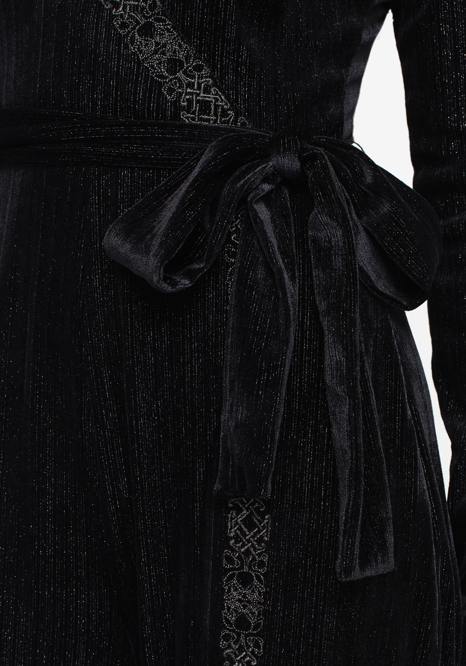 Otherworld Embroidered Faux Wrap Jumpsuit - Image 2