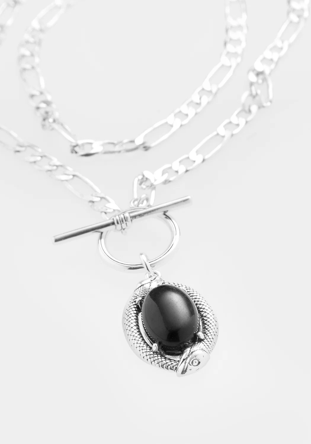 Ouroboros Black Onyx Multi Chain Necklace - Image 7