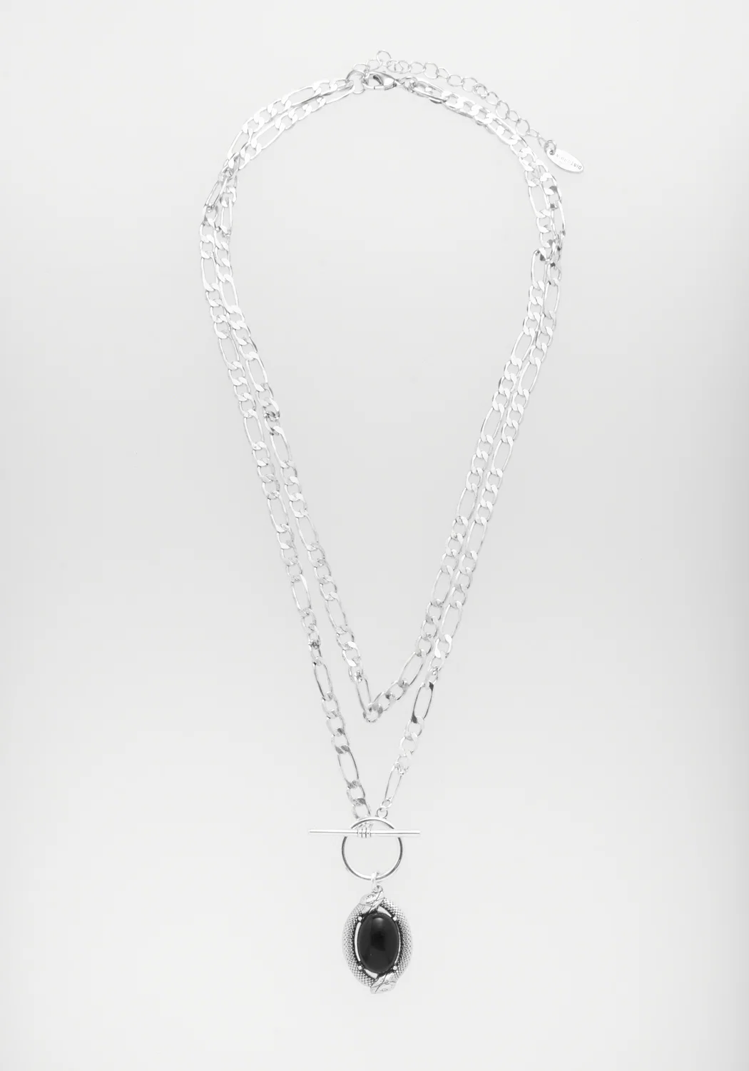 Ouroboros Black Onyx Multi Chain Necklace - Image 8