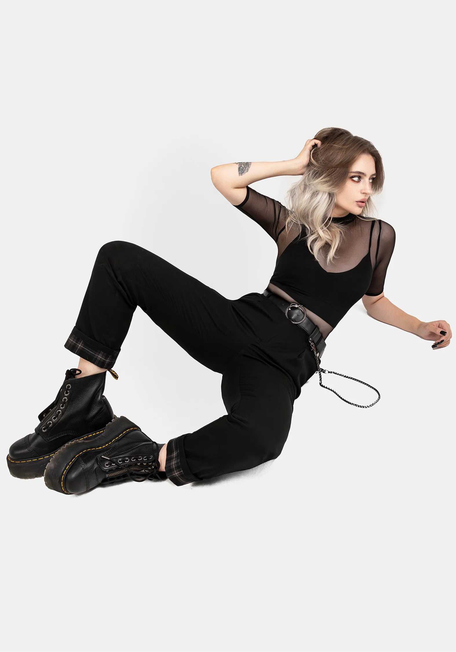 Ouroboros Snake Buckle Chain Belt - Image 8