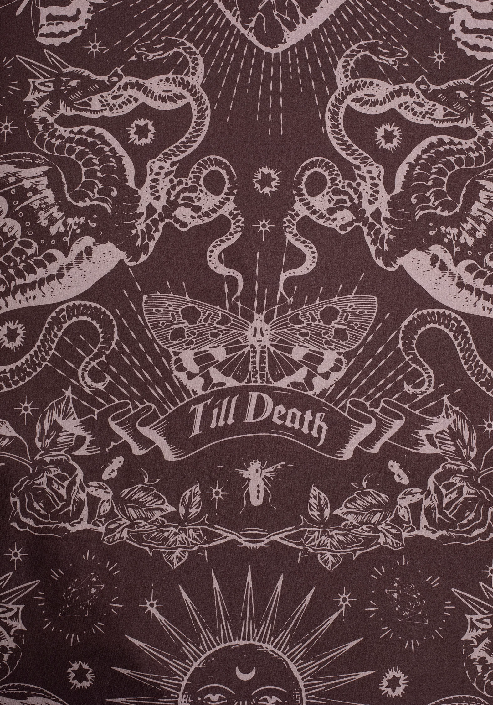 Paramour Frilled Edge Tattoo Print Bedding Set (UK Double) - Image 5