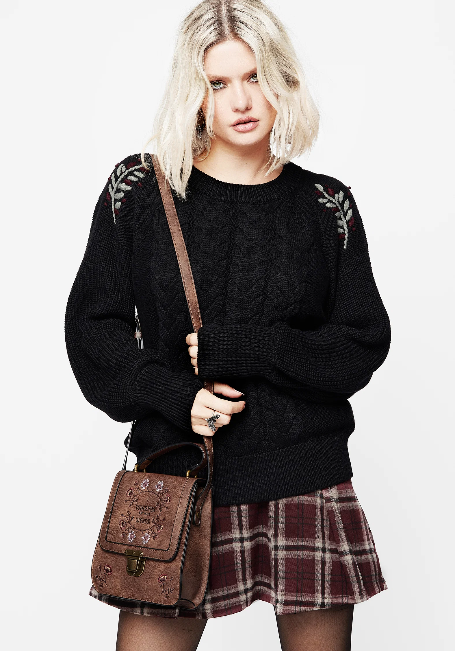 Patrice Embroidered Cable Knit Jumper - Image 5