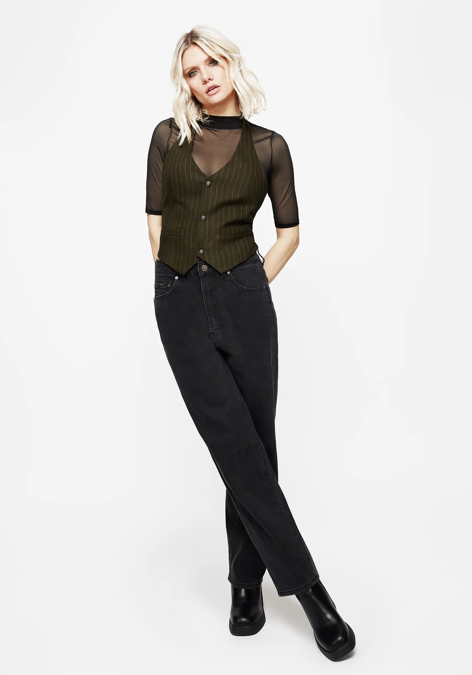 Payoff Halter Waistcoat Top - Image 6
