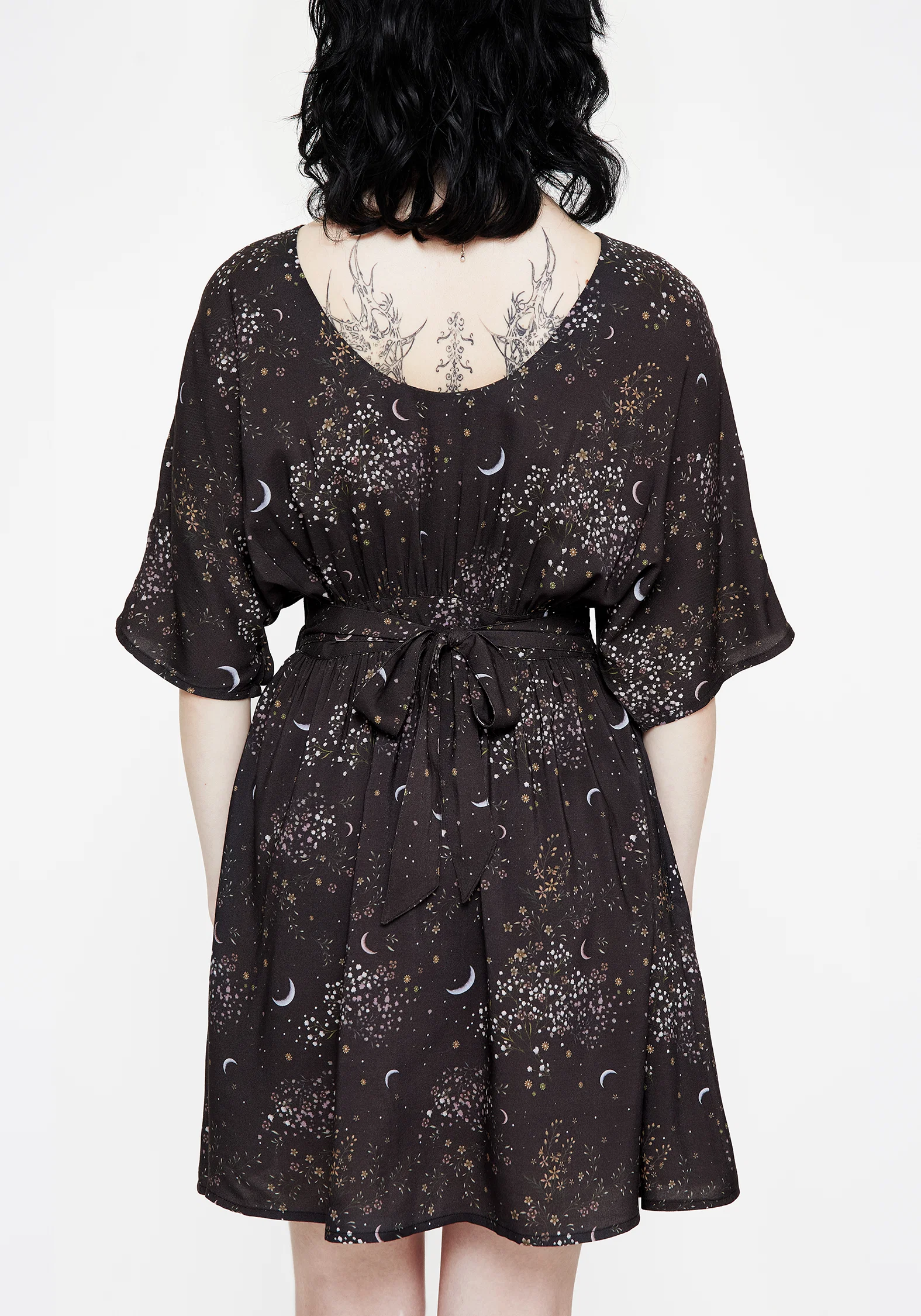 Peaseblossom Celestial Tie Back Mini Dress - Image 5