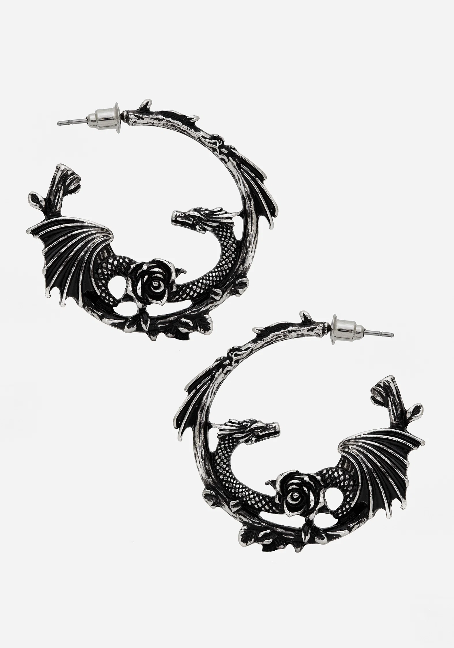 Petra Dragon Hoop Earrings - Image 4