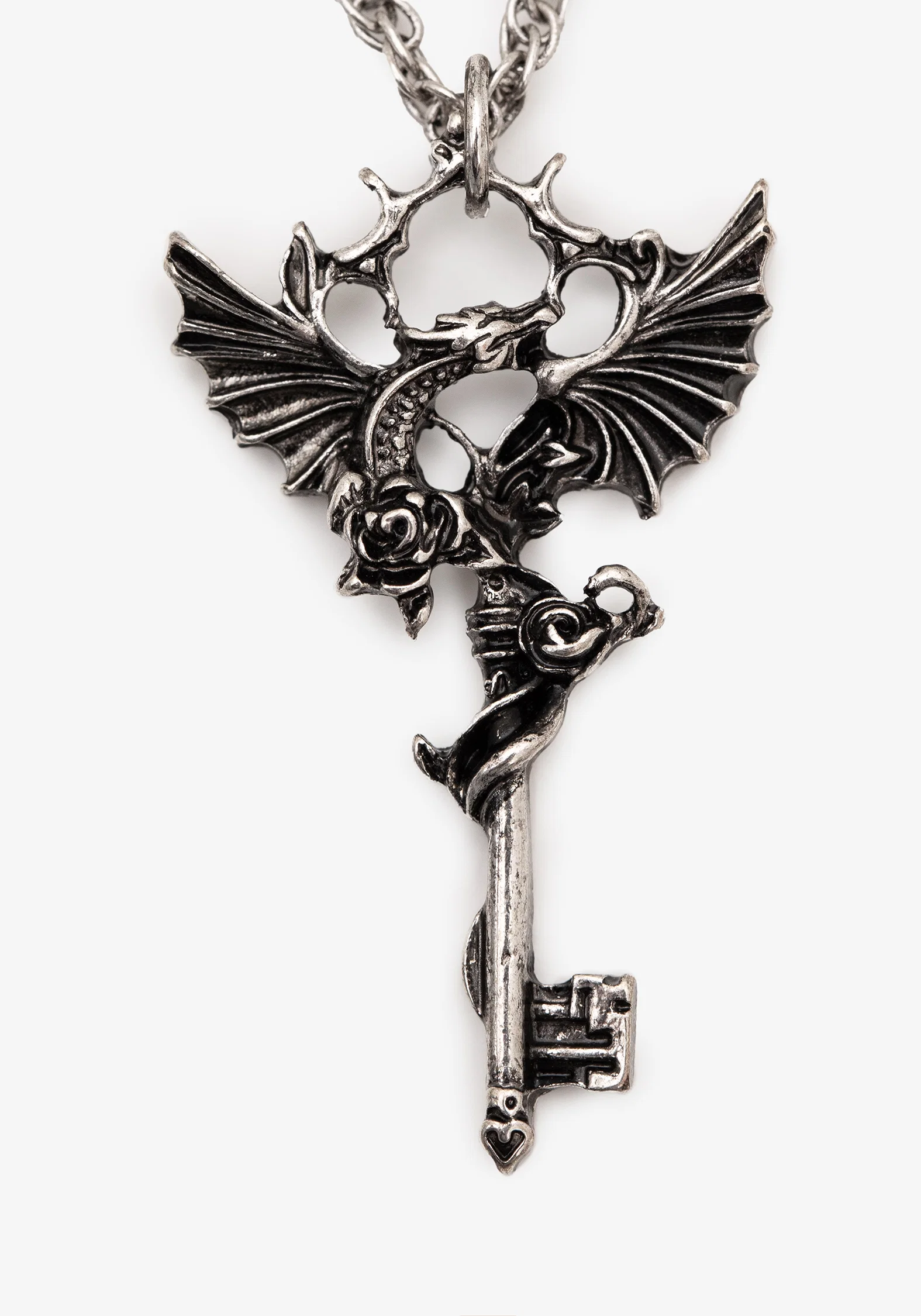 Petra Dragon Key Layered Necklace - Image 2