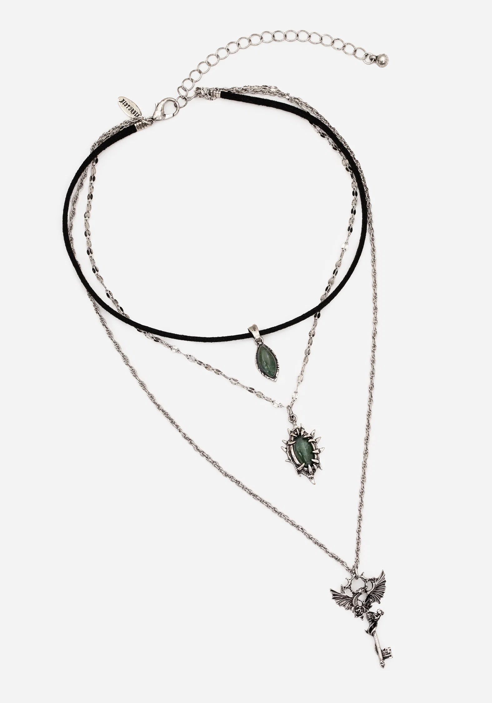 Petra Dragon Key Layered Necklace - Image 6