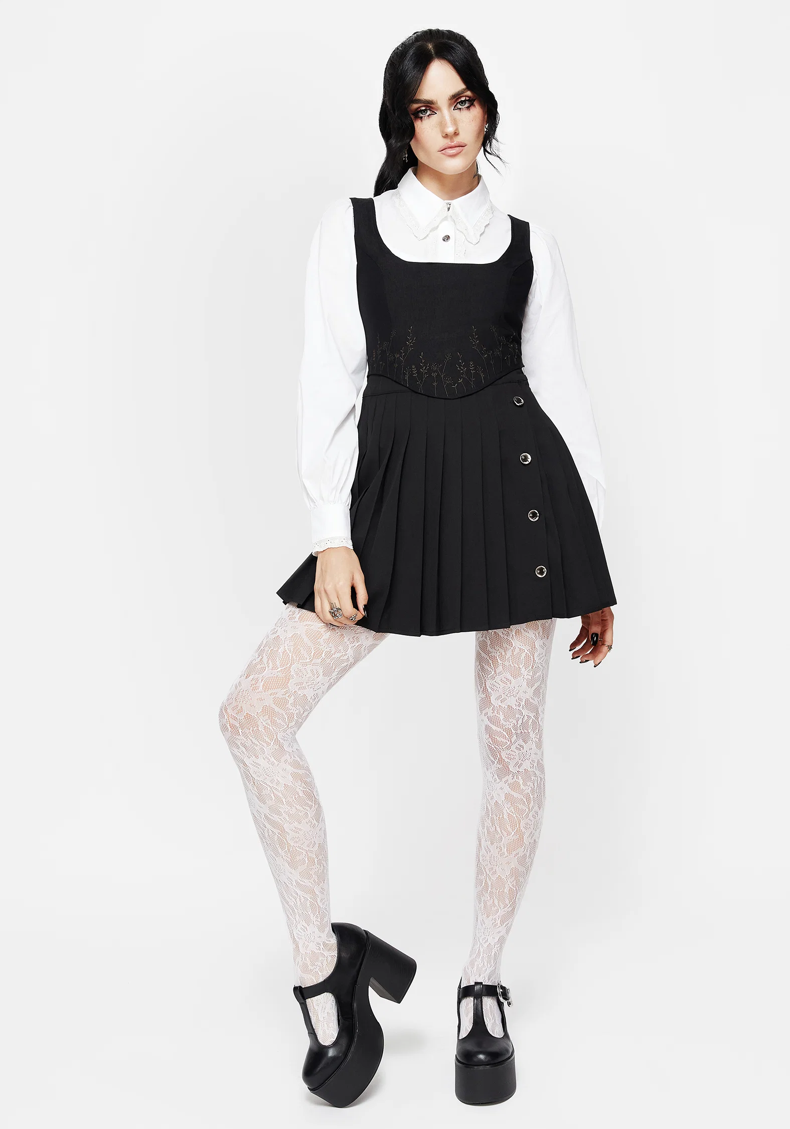 Phantasmic Sheer Lace Tights - Image 4