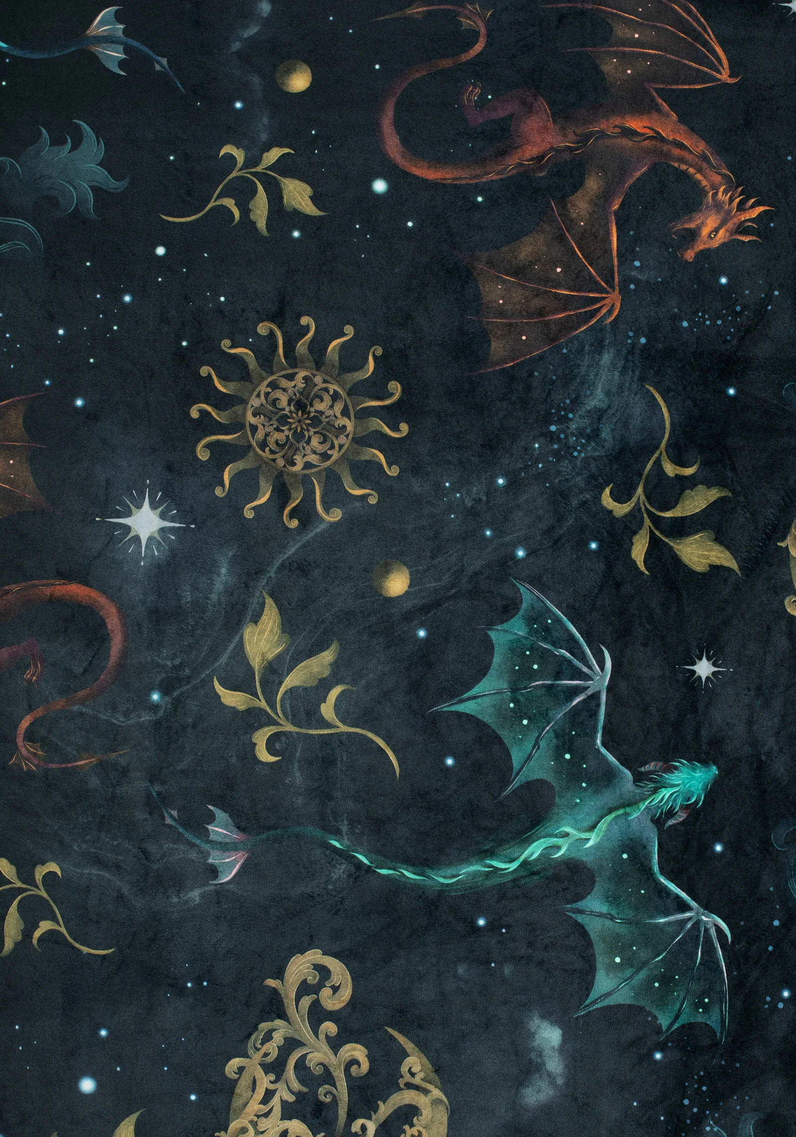Phoenix Dragon Velvet Blanket - Image 3