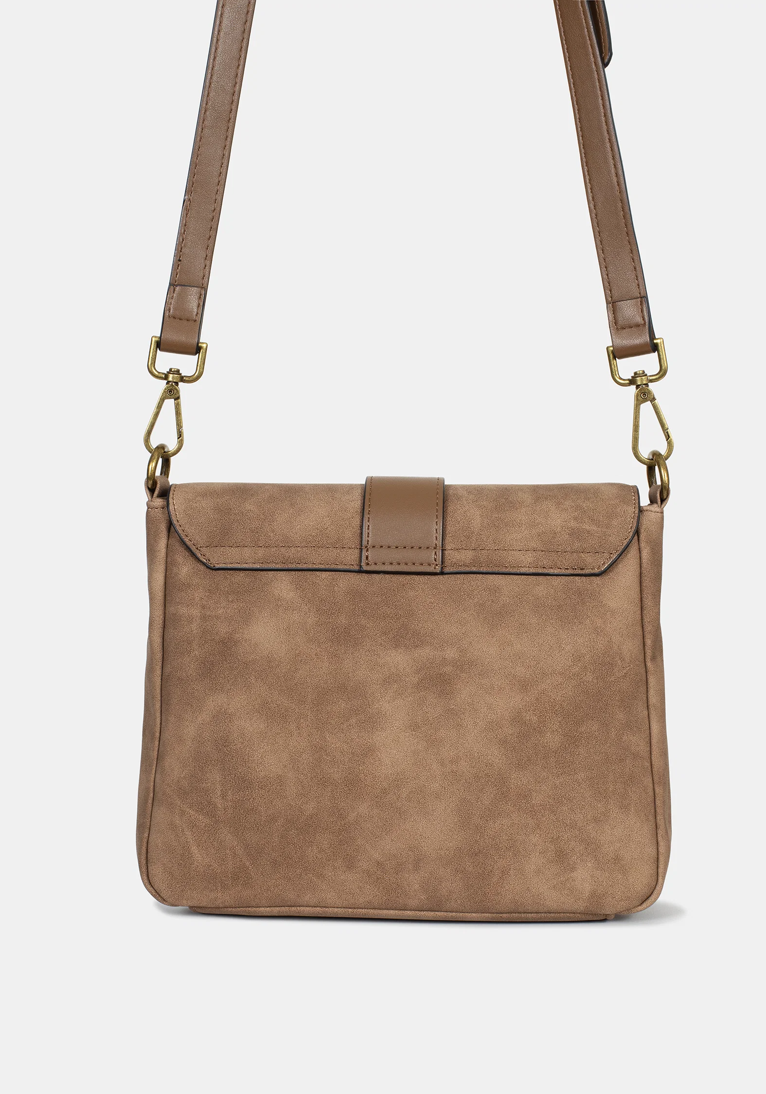 Physis Faux Suede Fern Embroidered Shoulder Bag - Image 4