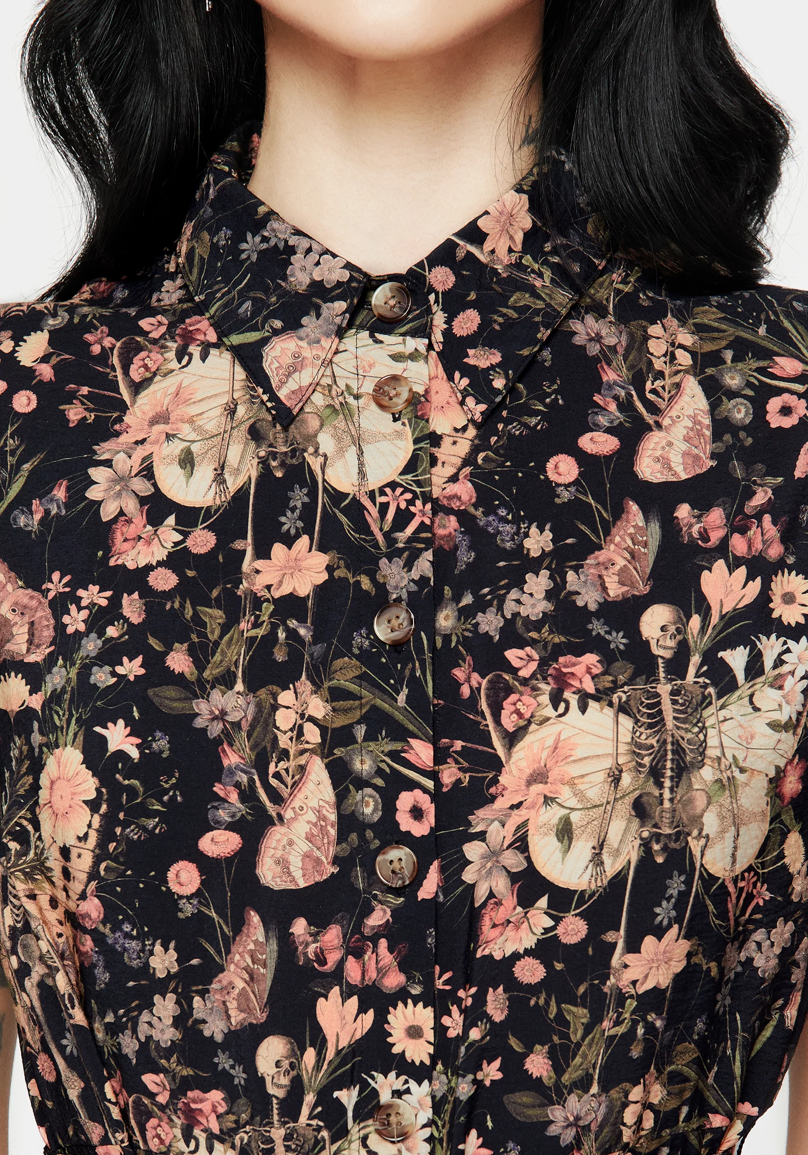 Pixie Floral Print Midi Shirt Dress - Image 2