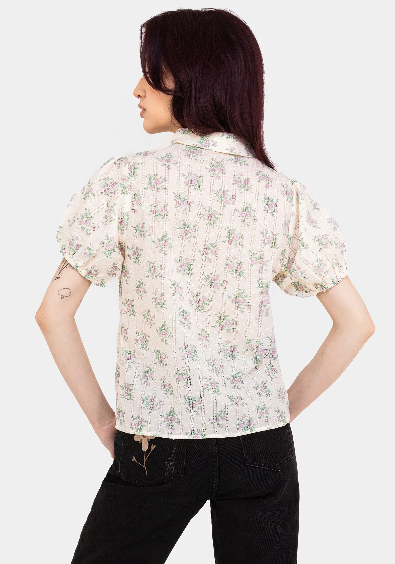 Pleasance Cotton Puff Sleeve Blouse - Image 3