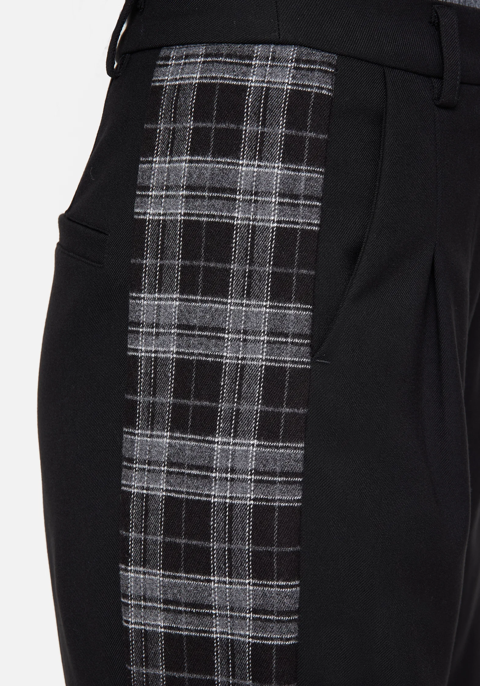 Plutone Spliced Check Straight Leg Trouser - Image 2