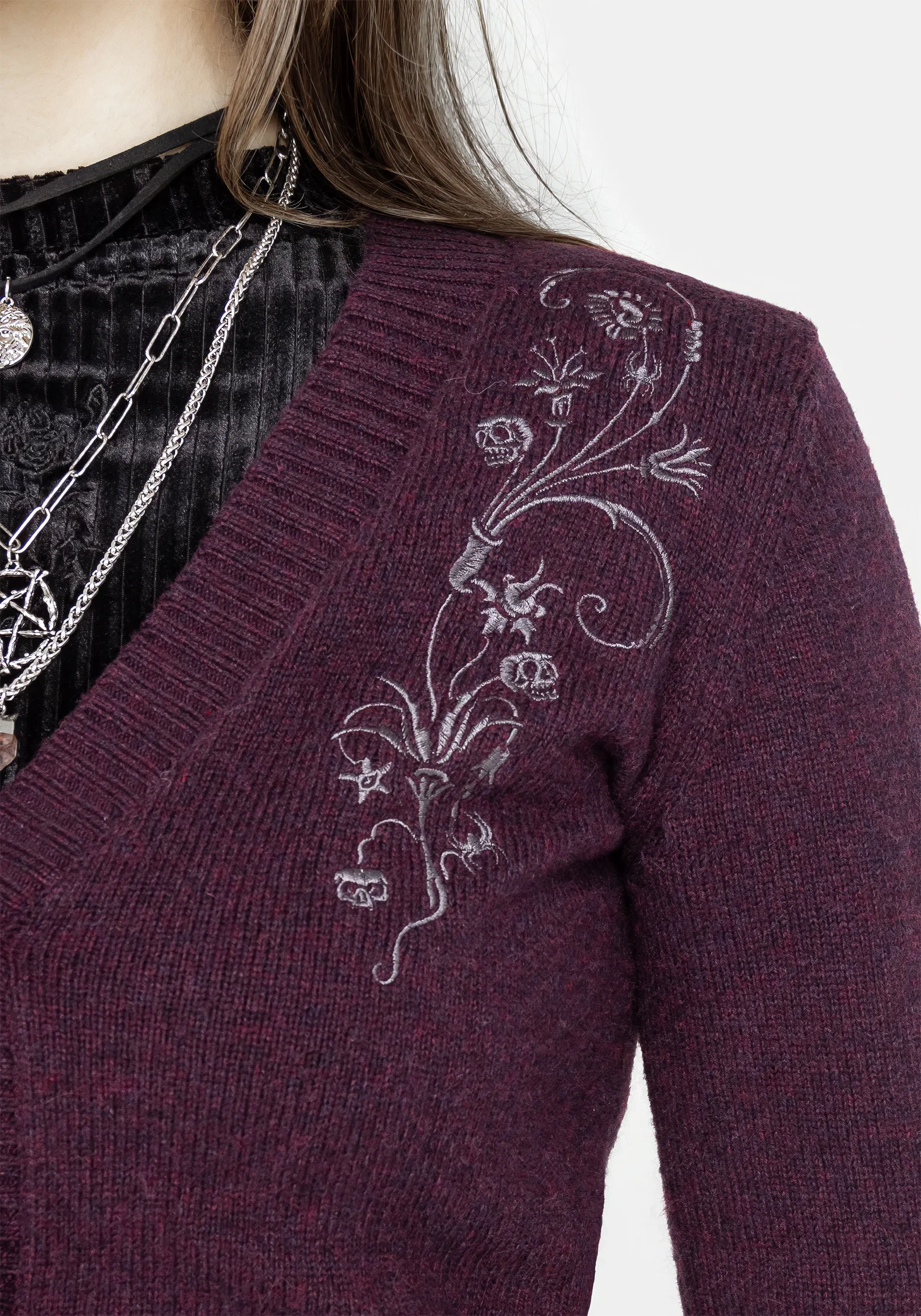 Poe Embroidered Cardigan - Image 2