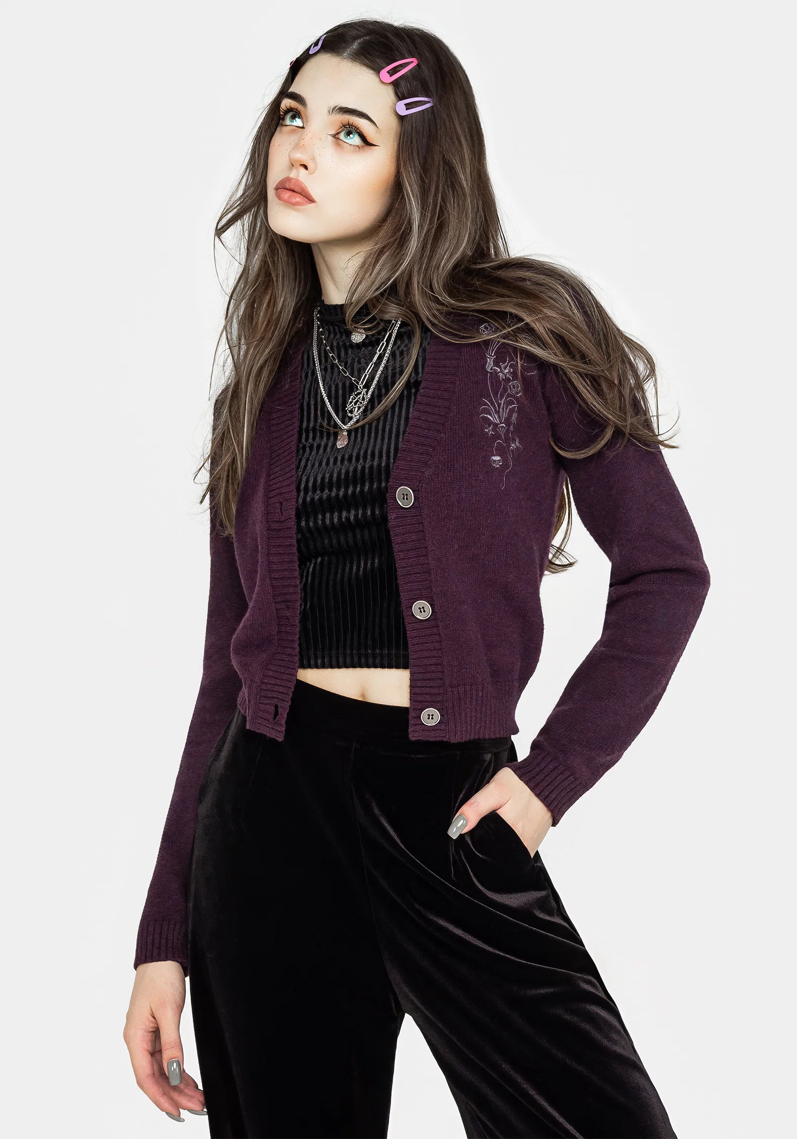 Poe Embroidered Cardigan - Image 5
