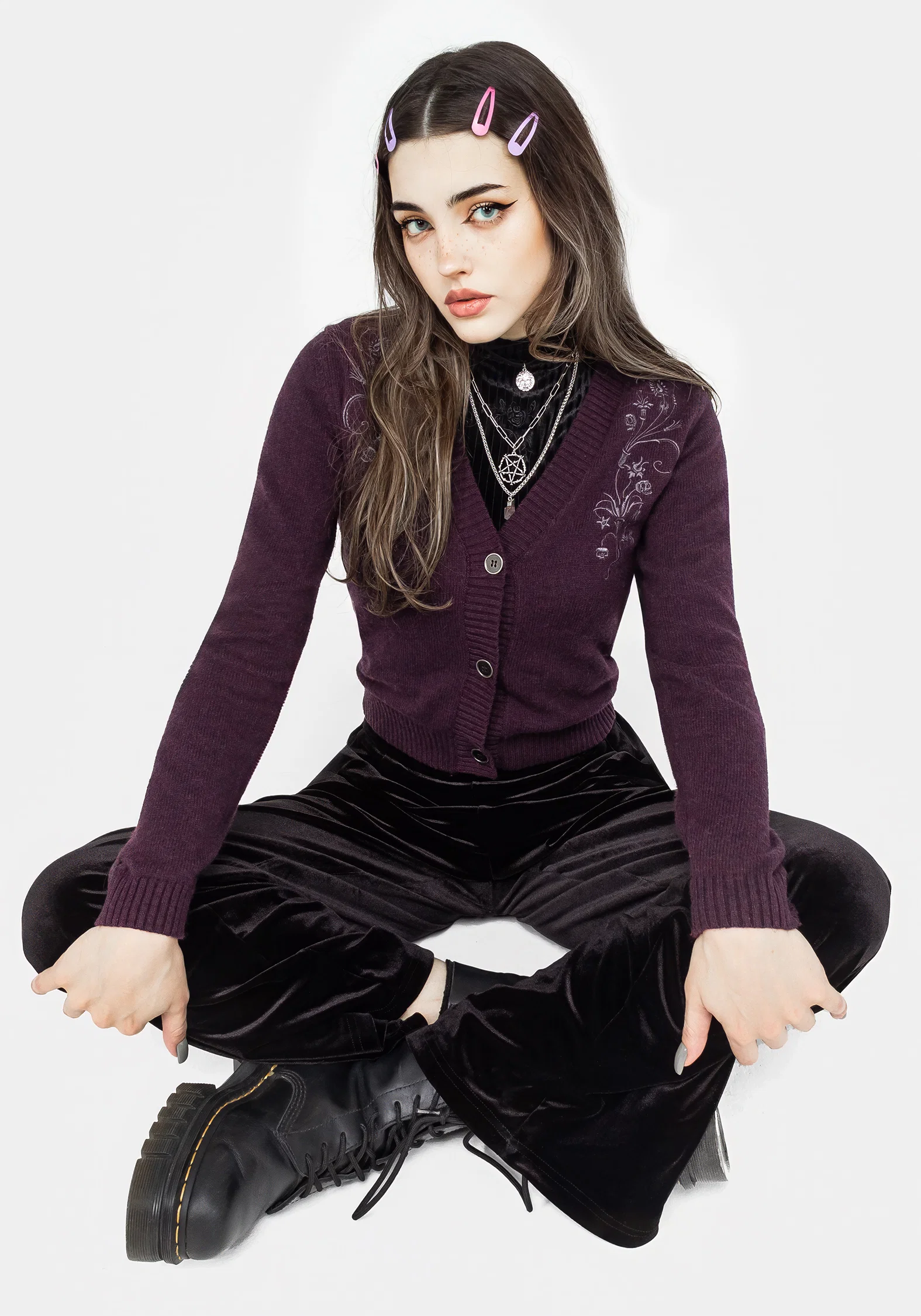 Poe Embroidered Cardigan - Image 8