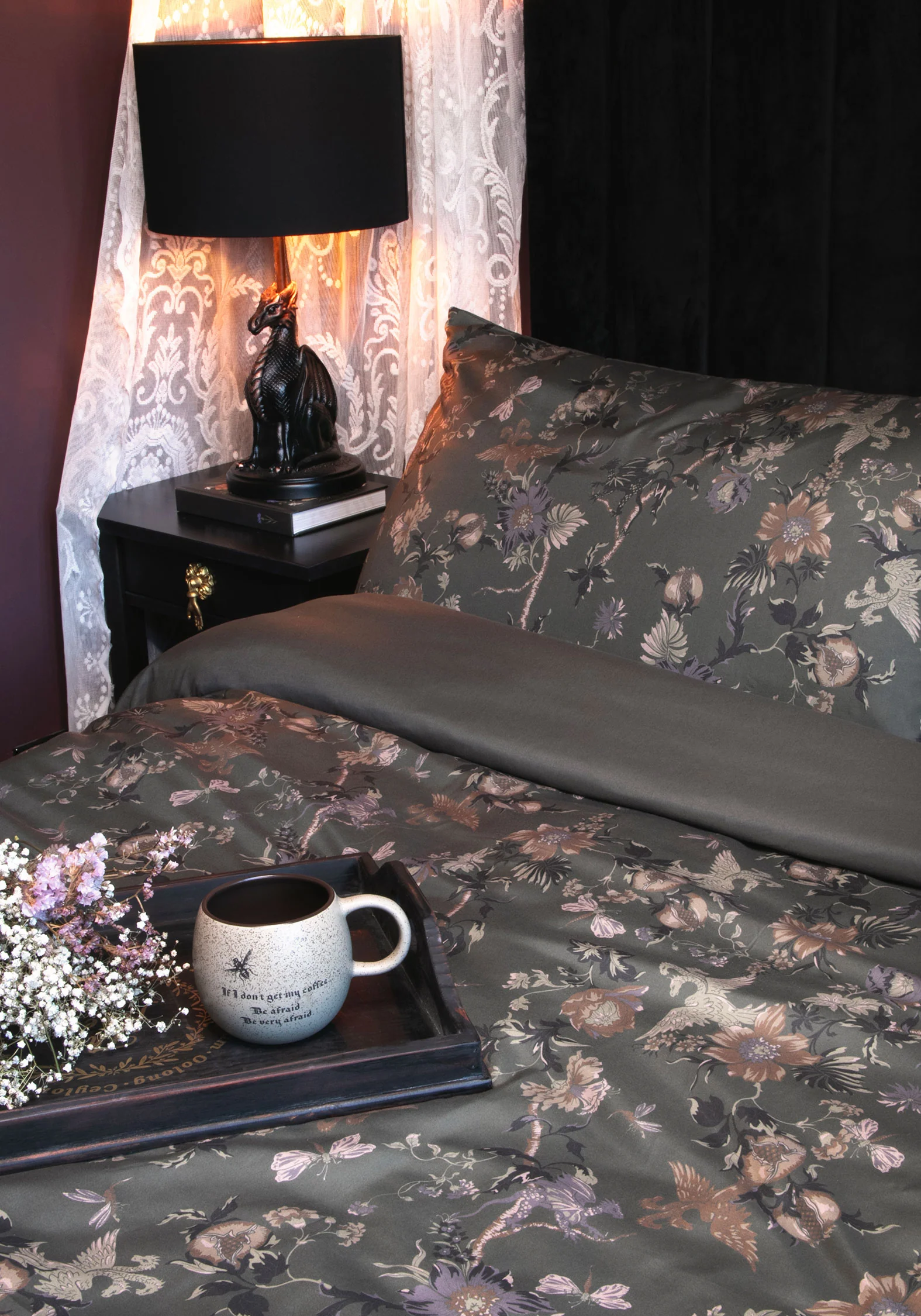 Poison Garden Print Bedding Set - UK Double - Image 7